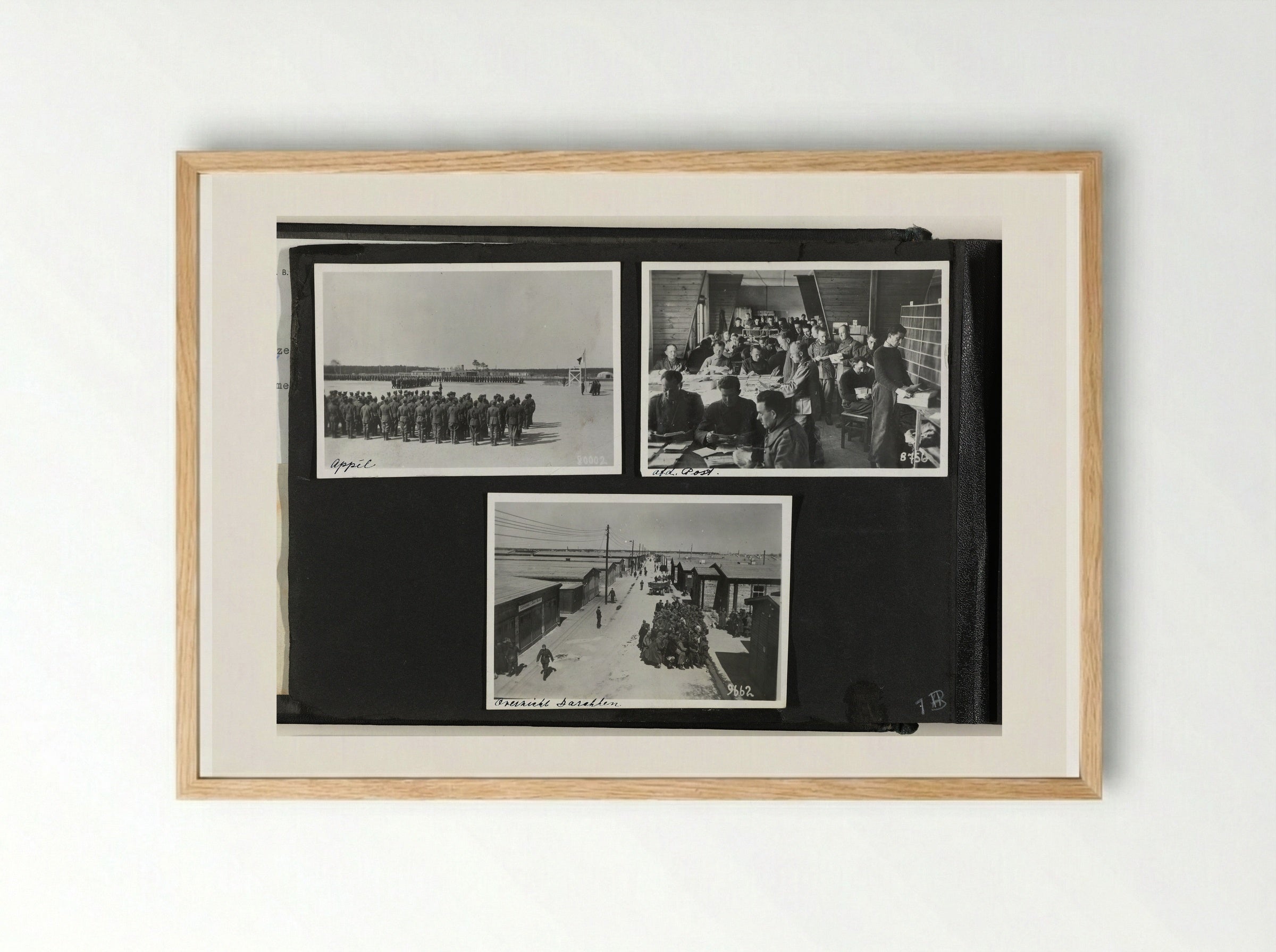 Appél / afd. Post / overzicht barakken - Dick W.B. van Maarseveen - Framed Print Wood