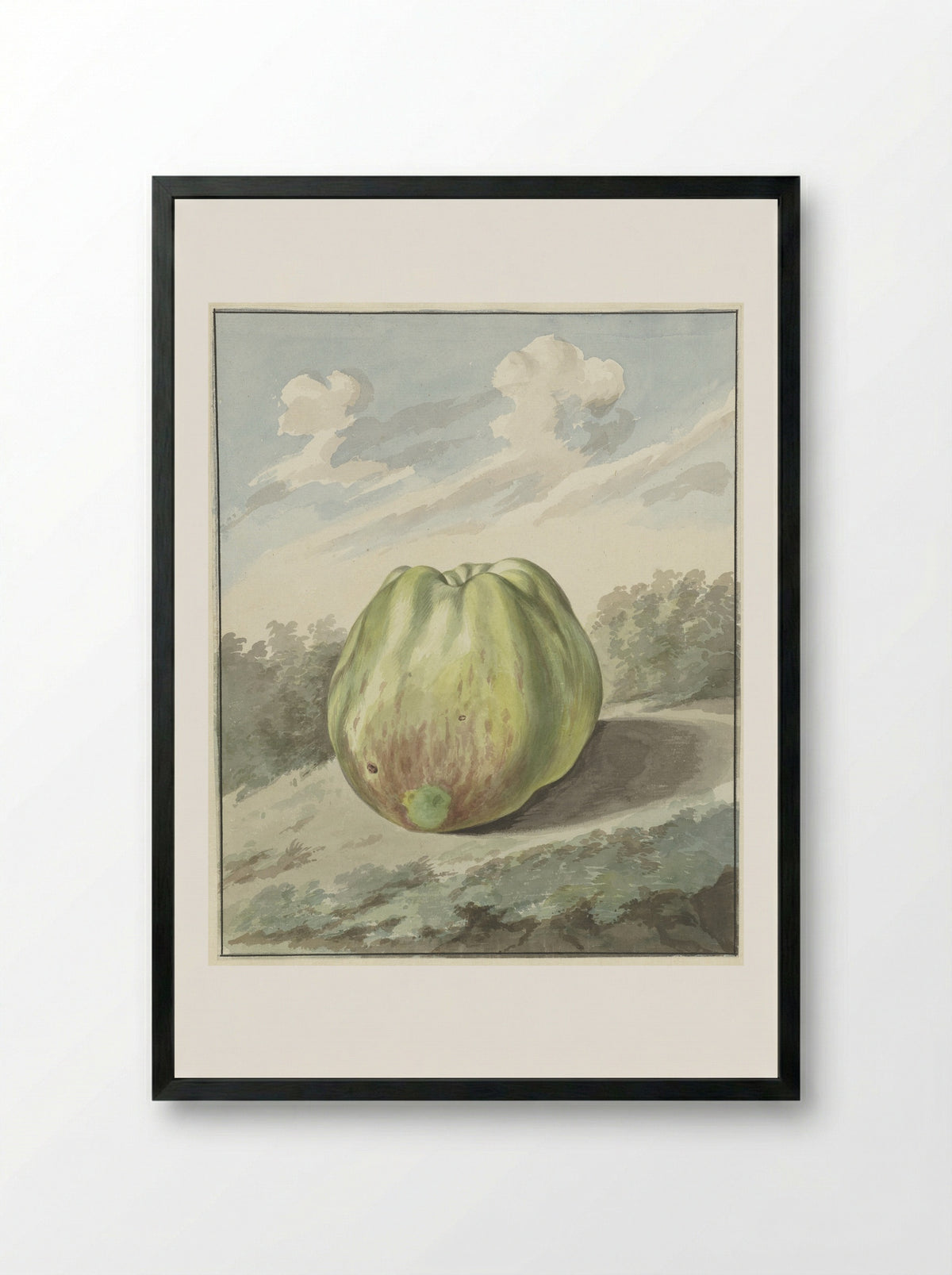 Appel in een landschap - Pieter Gevers - Framed Print Black