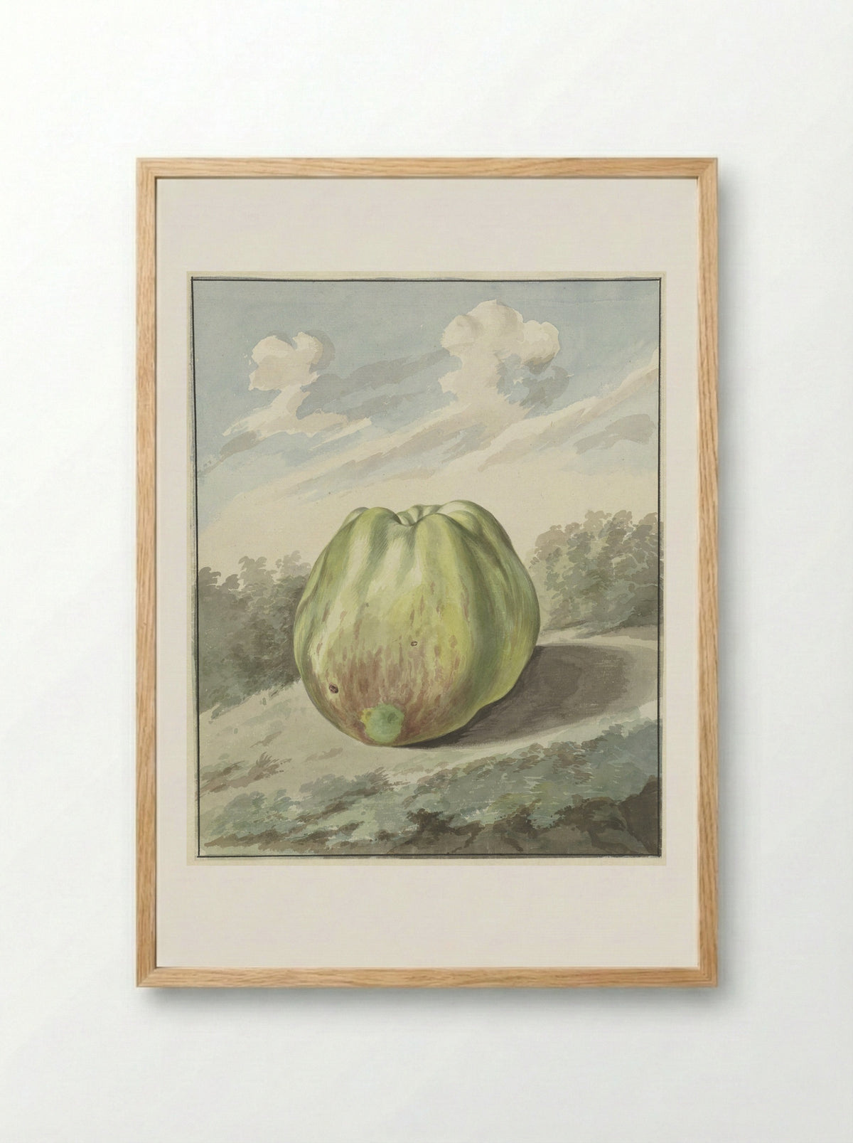 Appel in een landschap - Pieter Gevers - Framed Print Wood