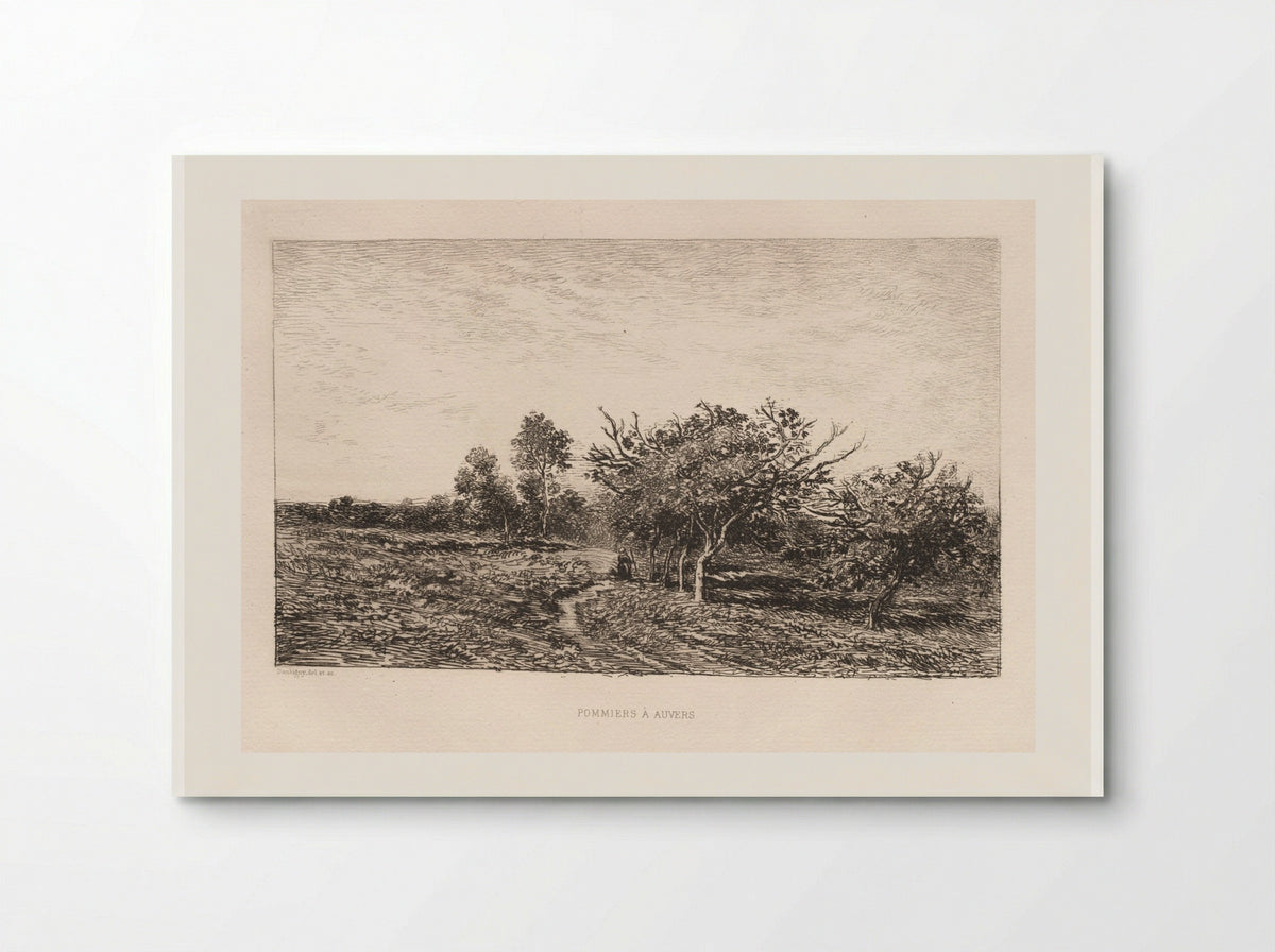 Apple Trees at Auvers - Charles François Daubigny - Poster