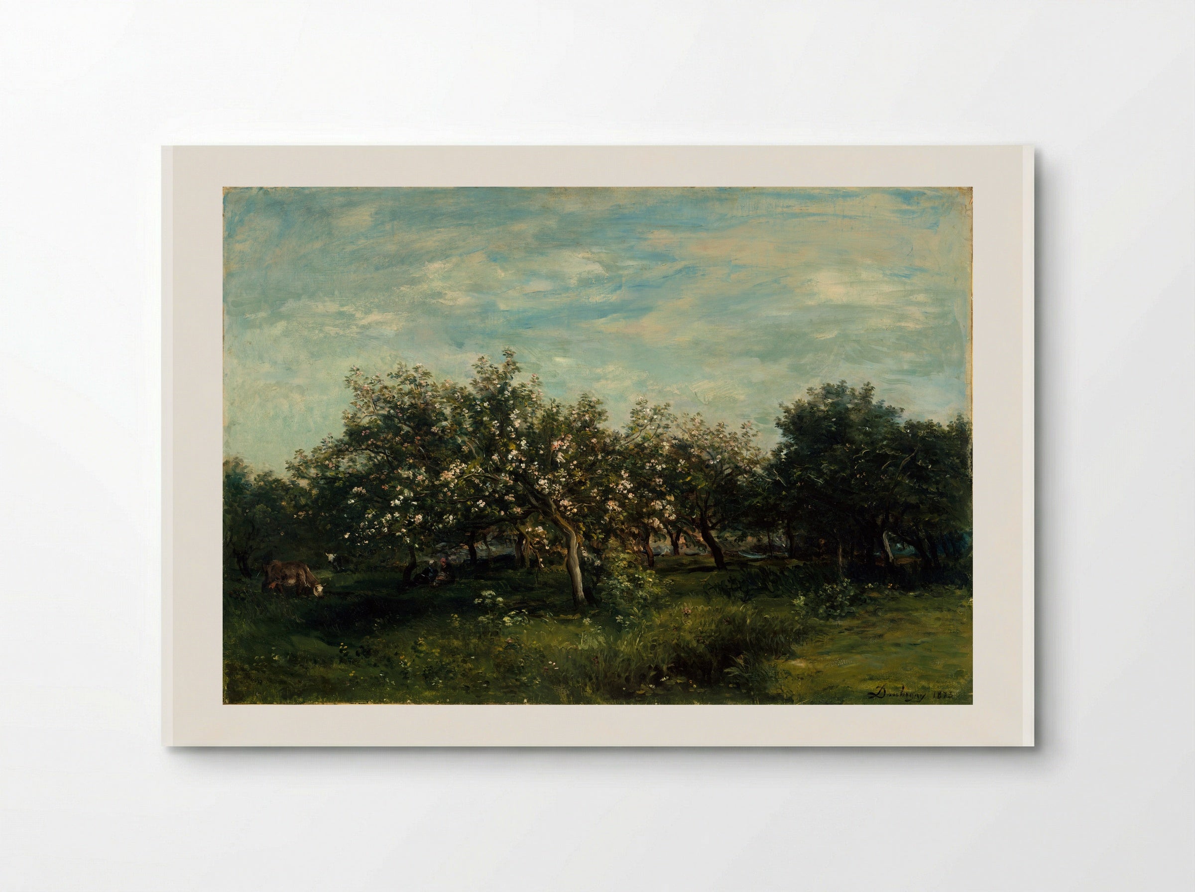 Apple Trees in Blossom - Charles-François Daubigny - Poster