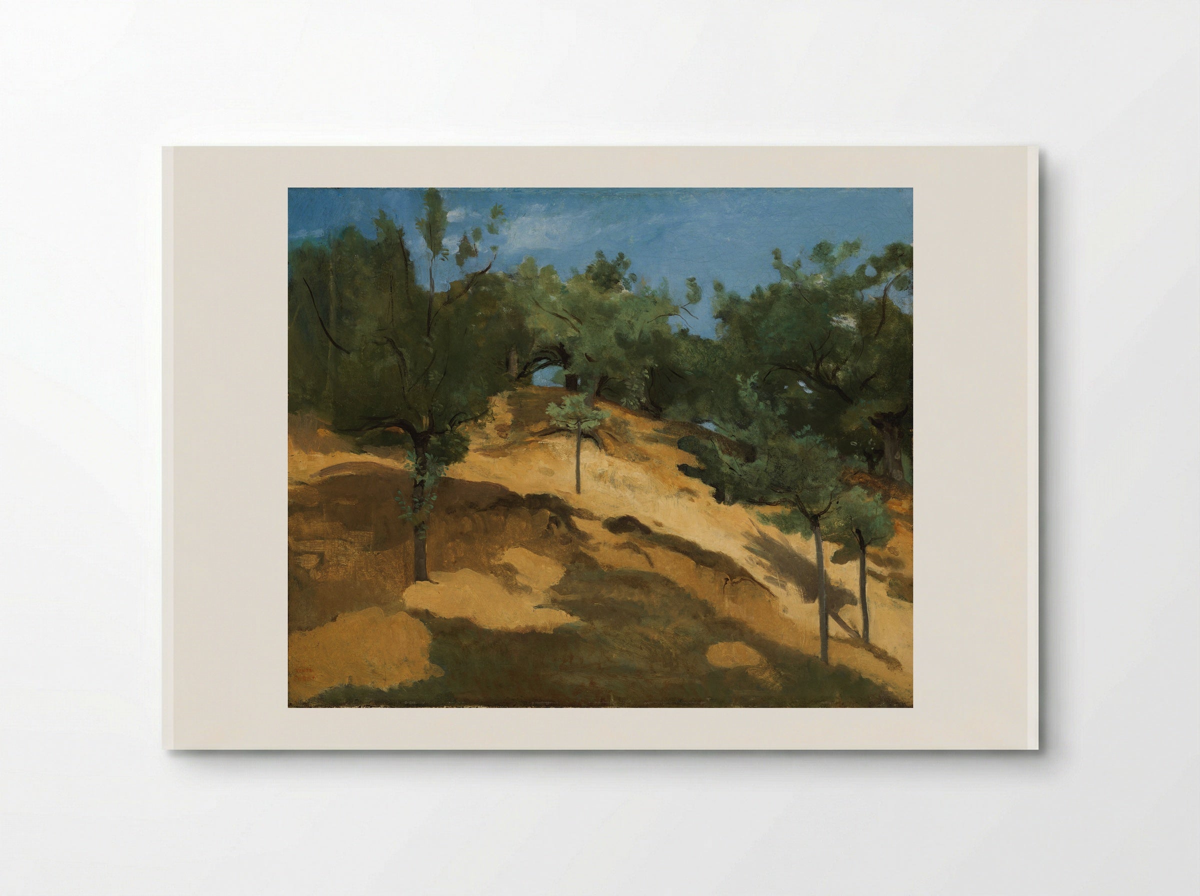 Apple Trees on a Hillside near Saint-Lô - Jean-Baptiste-Camille Corot - Poster
