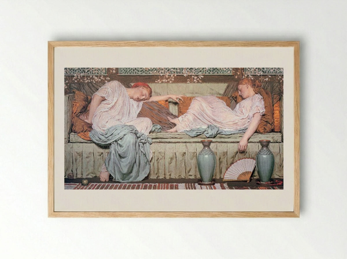 Apples - Albert Joseph Moore - Framed Print Wood