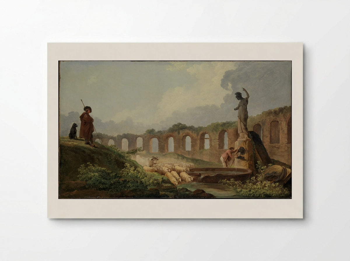 Aqueduct in Ruins - Hubert Robert - Poster
