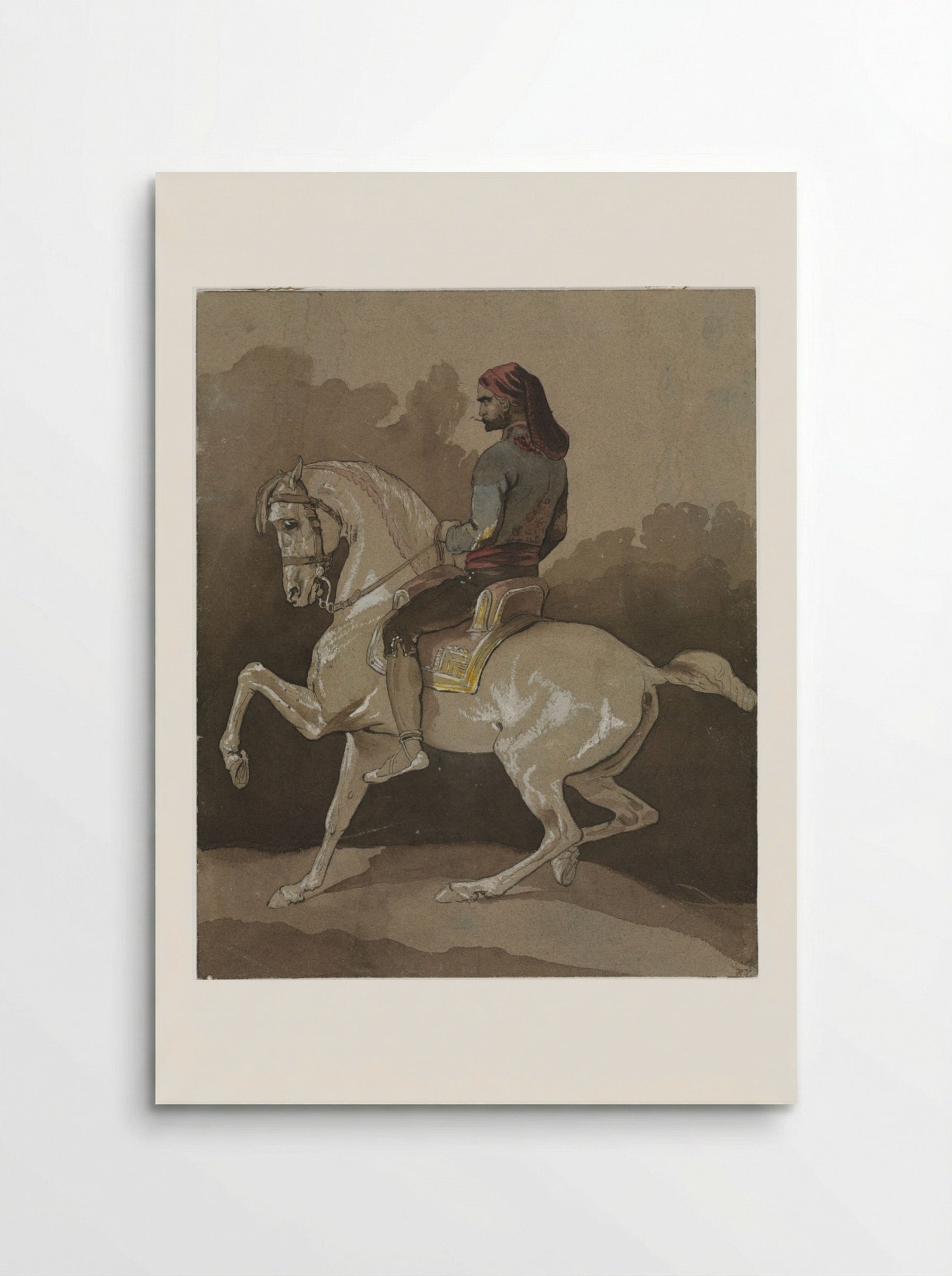 Arab on Horseback - Horace Vernet - Poster