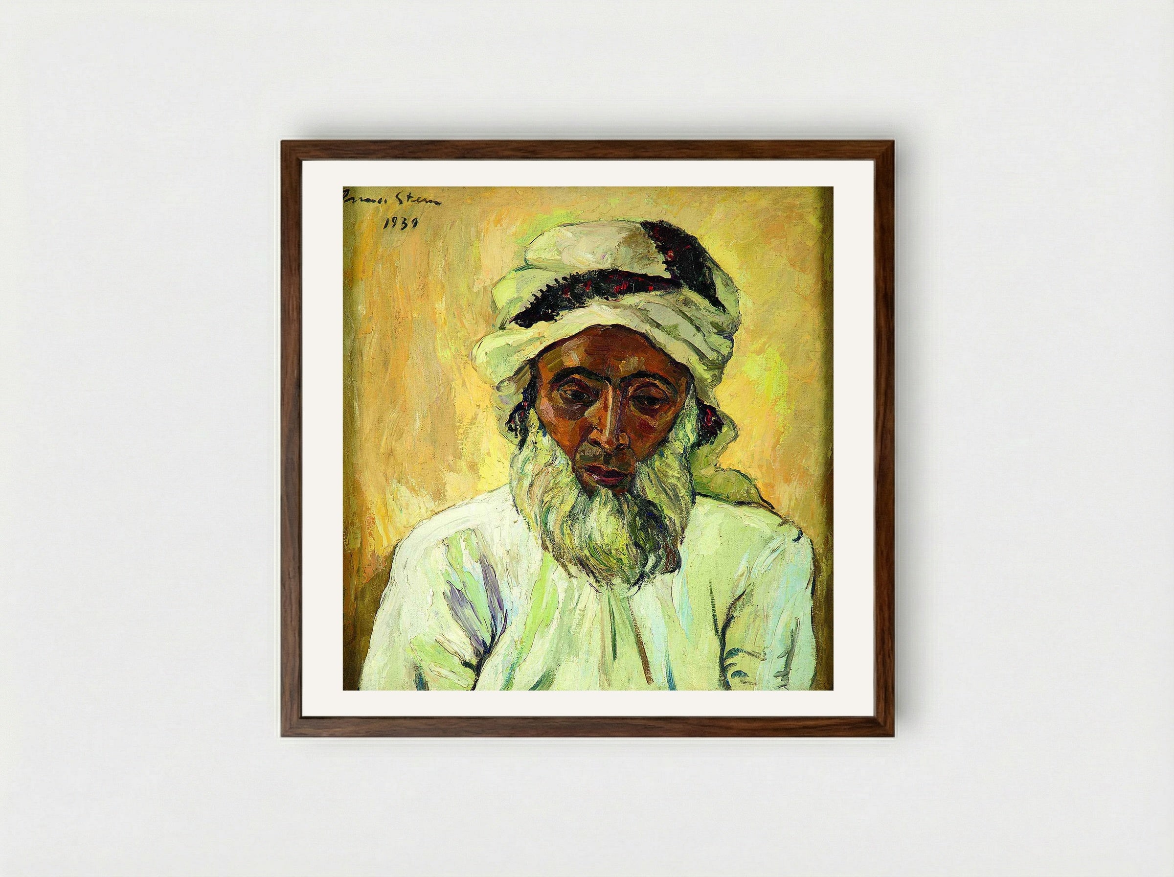 Arab - Irma Stern - Framed Print Dark Wood