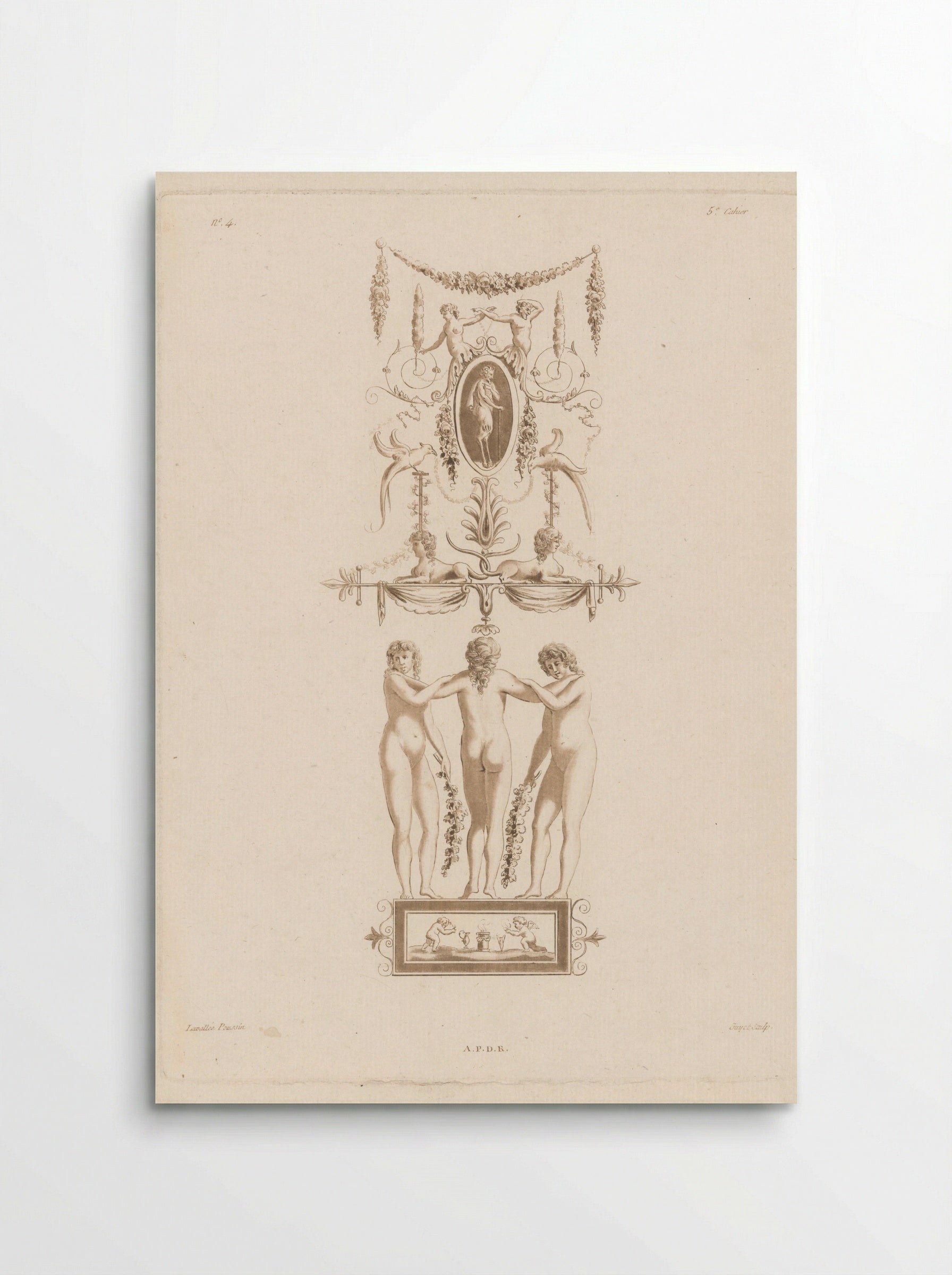 Arabesken en drie vrouwen - Laurent Guyot - Poster