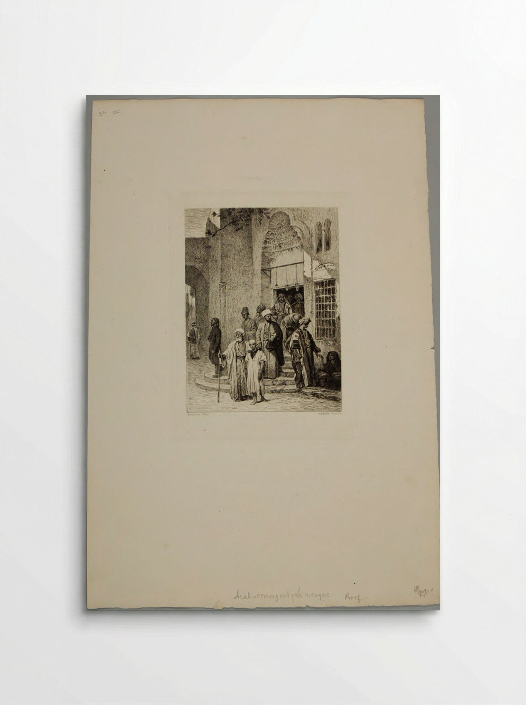 Arabs Coming Out of the Mosque - Léopold Flameng - Poster