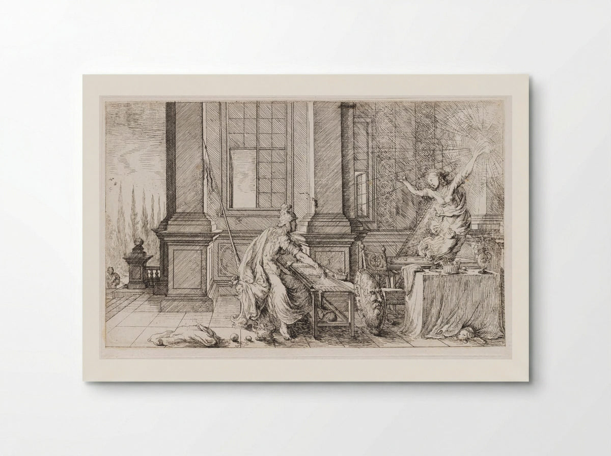 Arachne Is Transformed into a Spider - Johann Wilhelm Baur - Poster