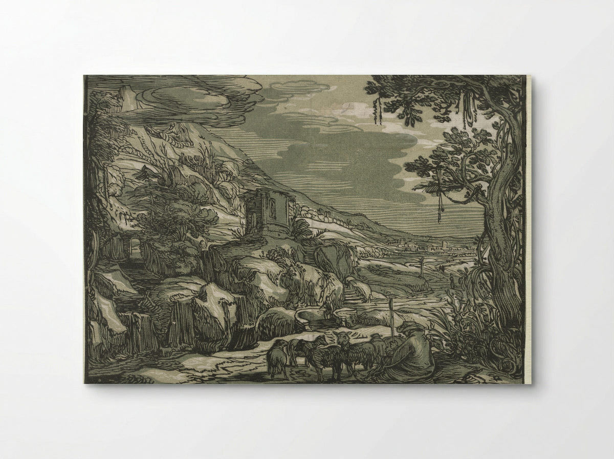 Arcadian Landscape - Esaias van de Velde - Poster
