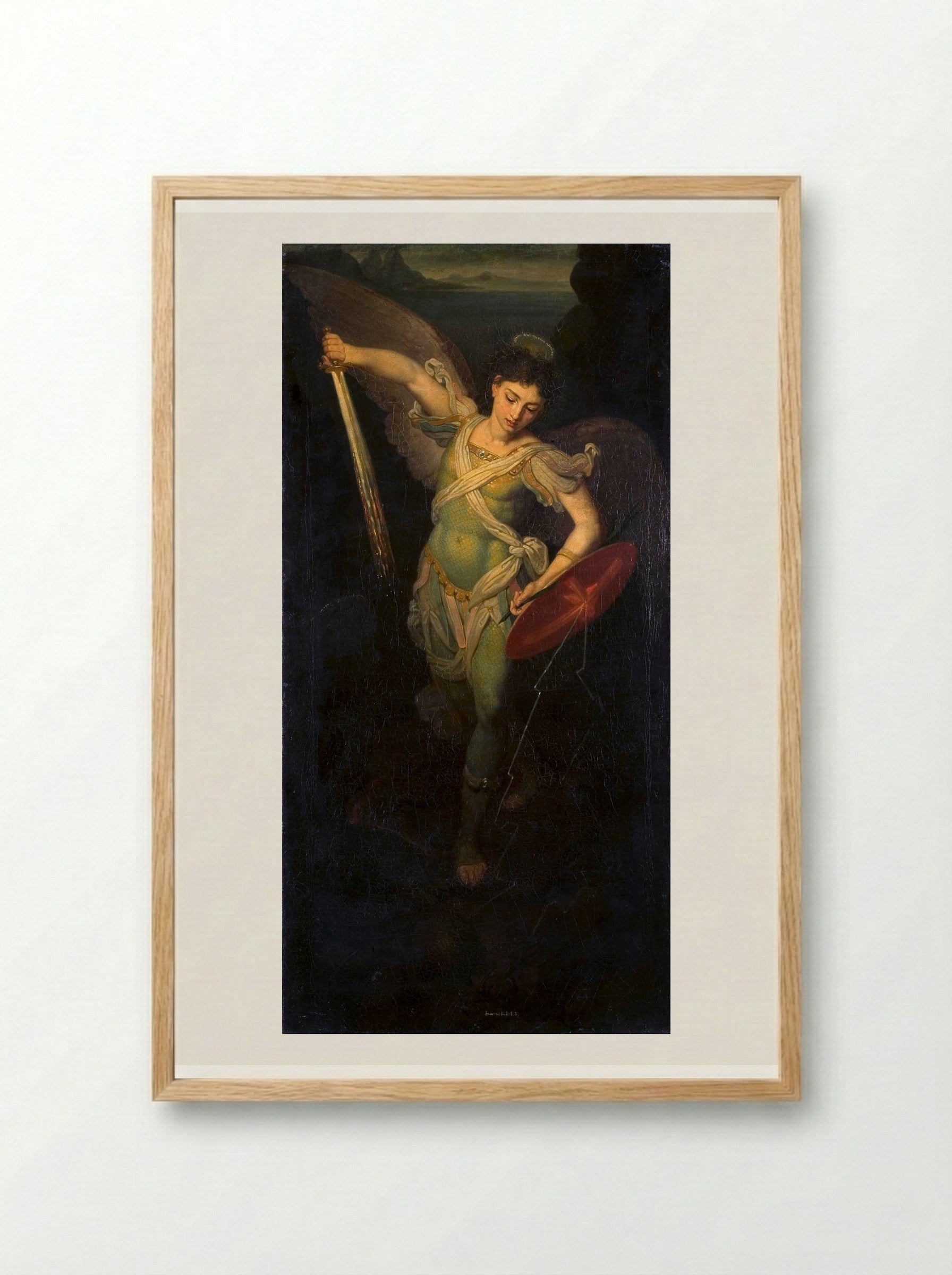 Archangel Michael - Vladimir Borovikovsky - Framed Print Wood