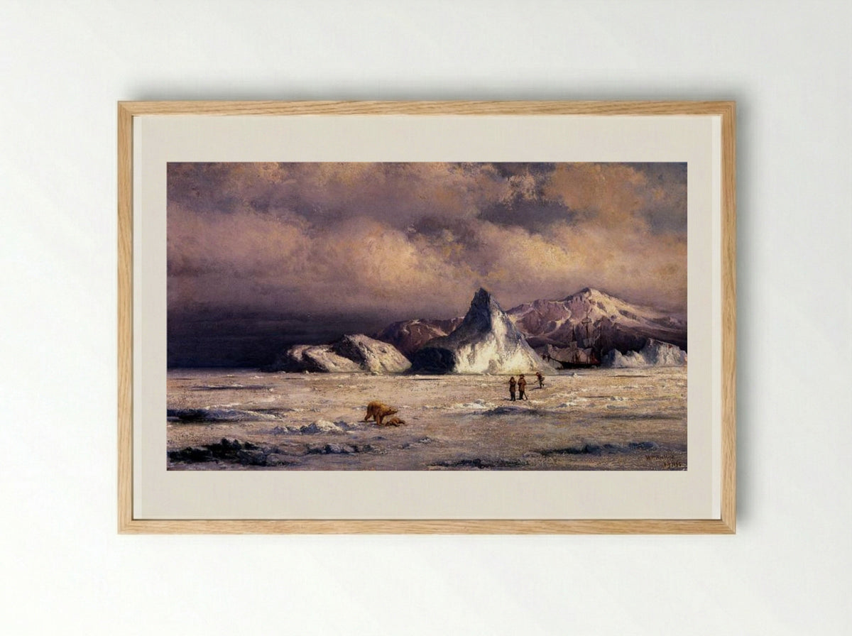Arctic Invaders - William Bradford - Framed Print Wood
