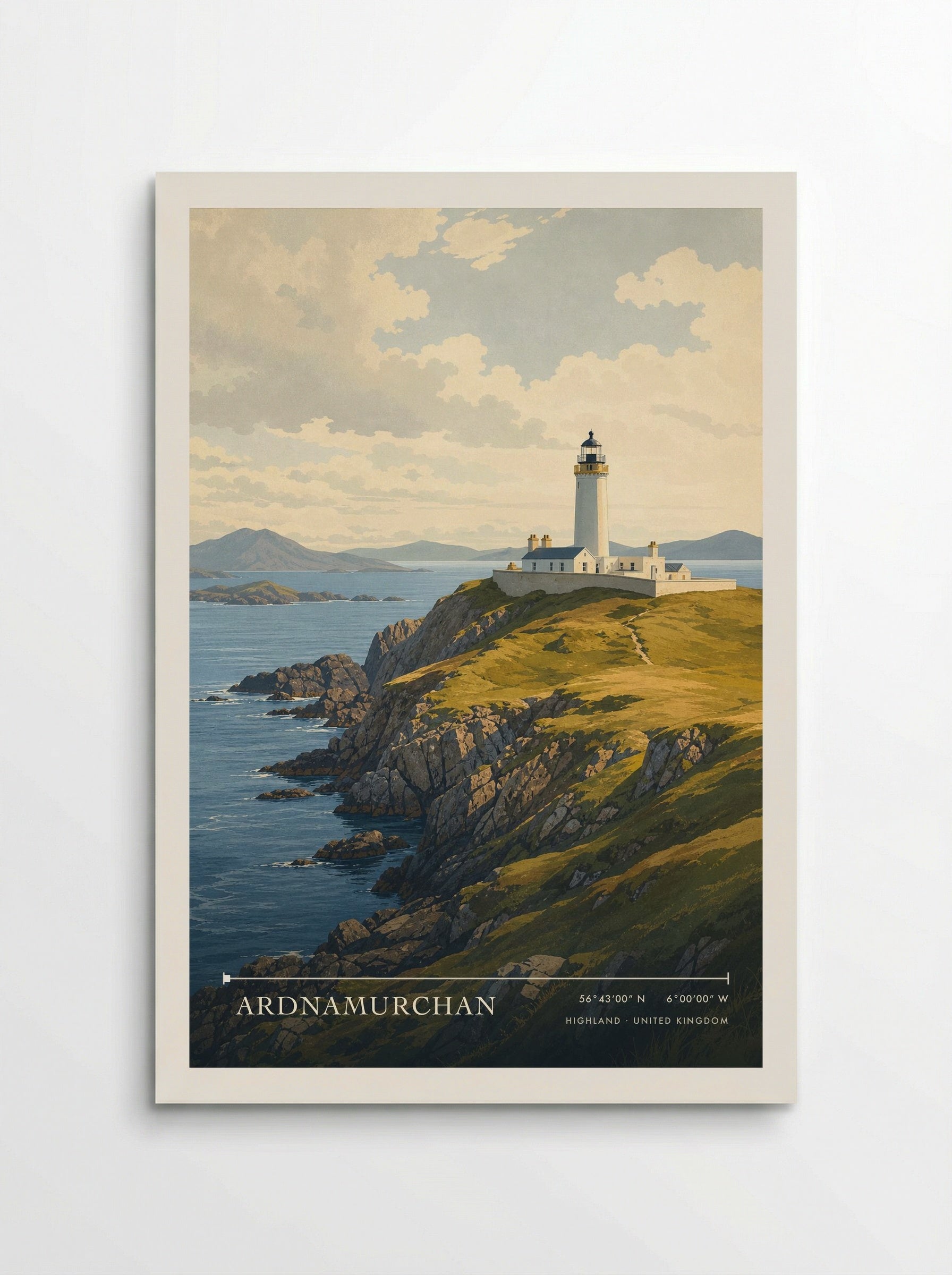 Ardnamurchan Highland United Kingdom Travel Poster - Poster