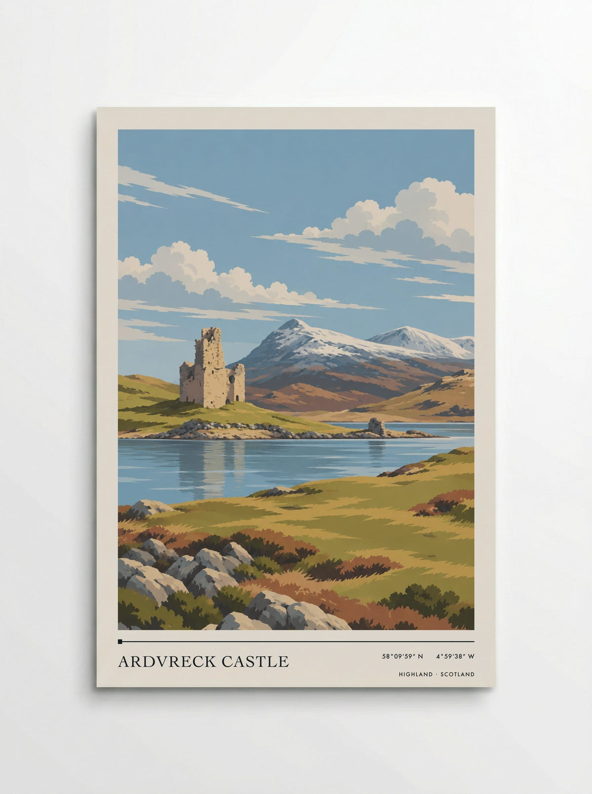 Ardvreck Castle, Highland | Travel Poster - Poster