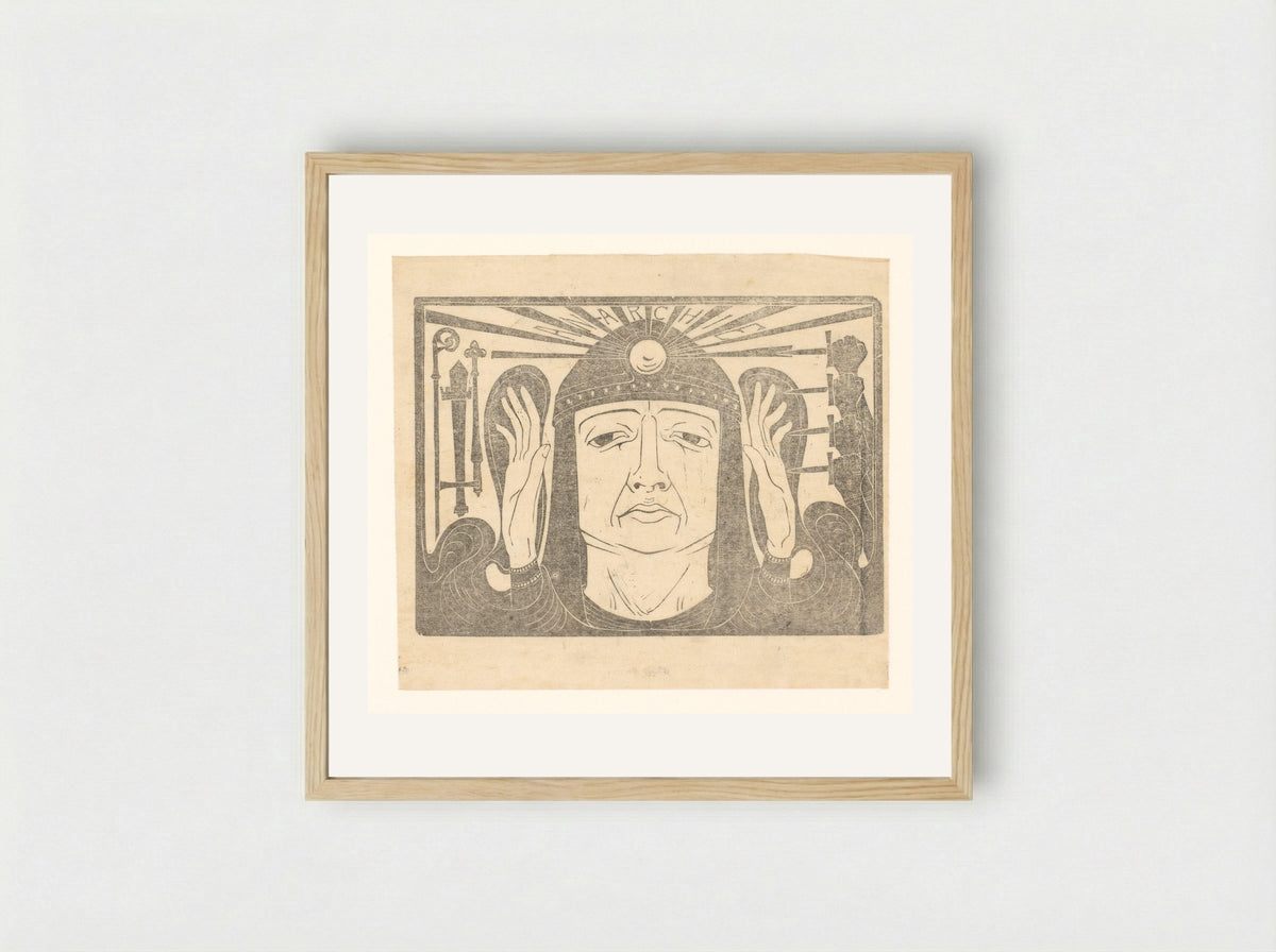 Argonauten: Psychische kracht onaantastbaar - Karel Petrus Cornelis de Bazel - Framed Print Wood