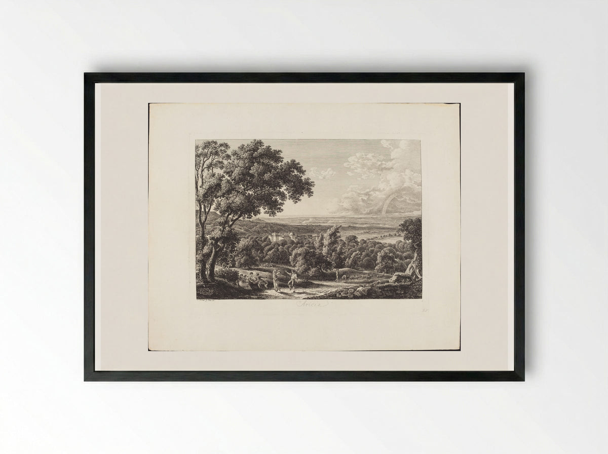 Aricia - Johann Christian Reinhart - Framed Print Black