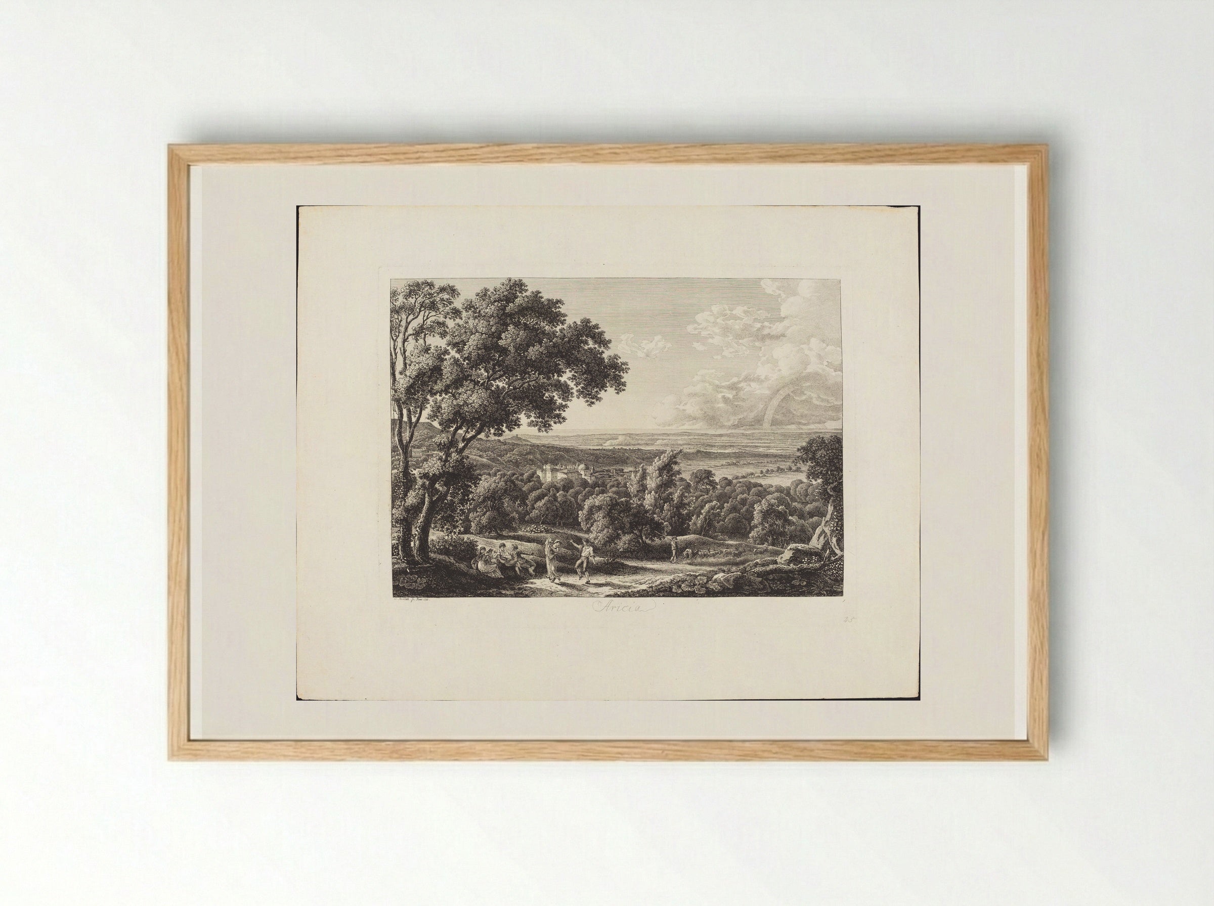 Aricia - Johann Christian Reinhart - Framed Print Wood