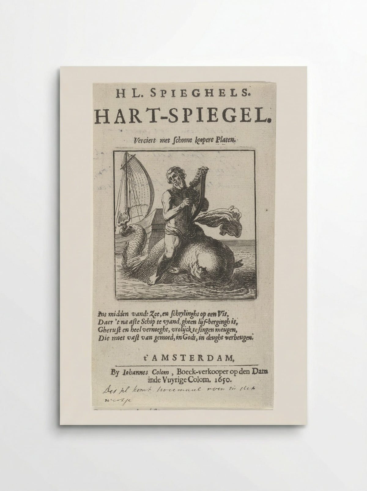 Arion on the Dolphin - Pieter Nolpe - Poster