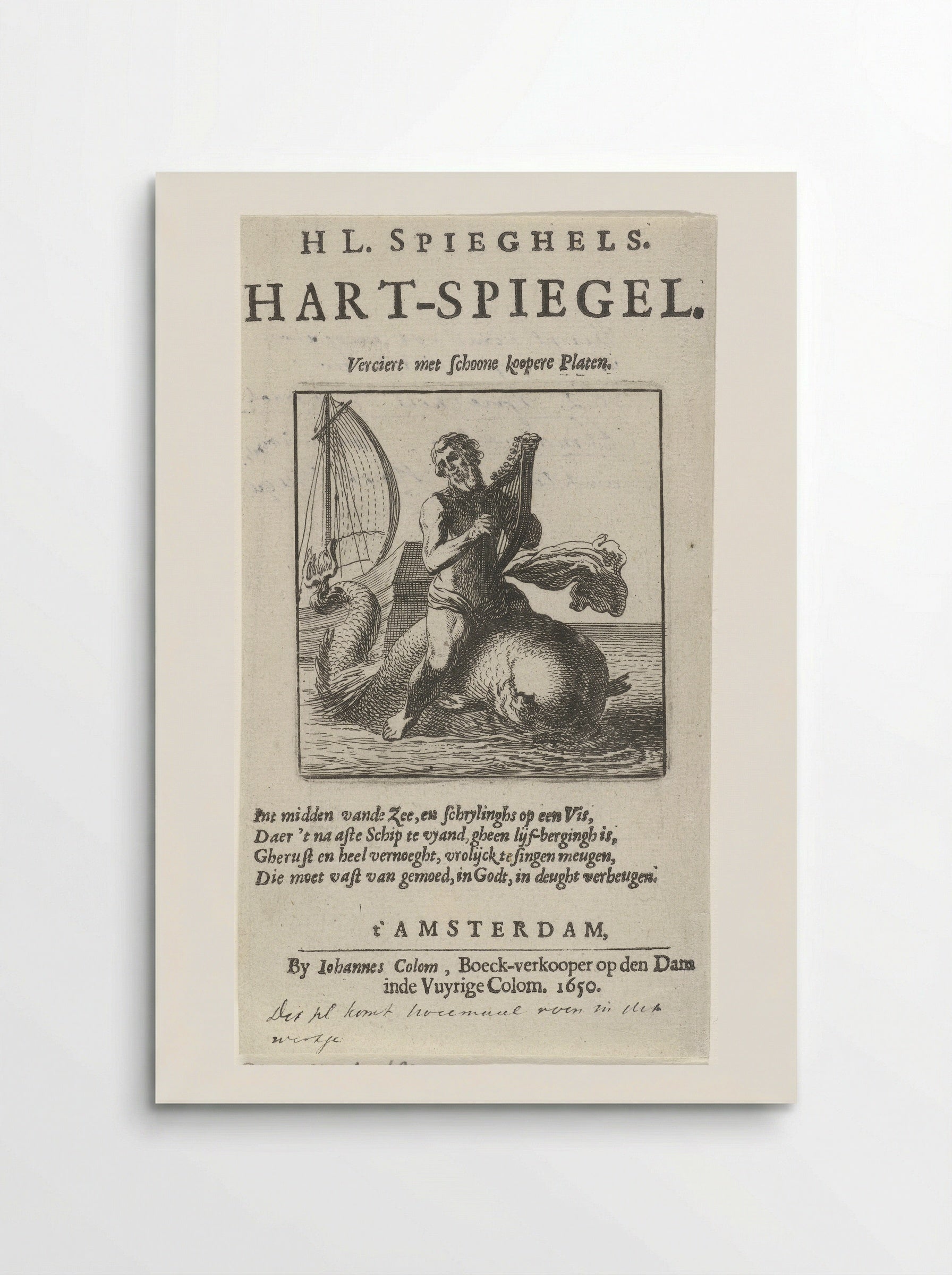 Arion on the Dolphin - Pieter Nolpe - Poster