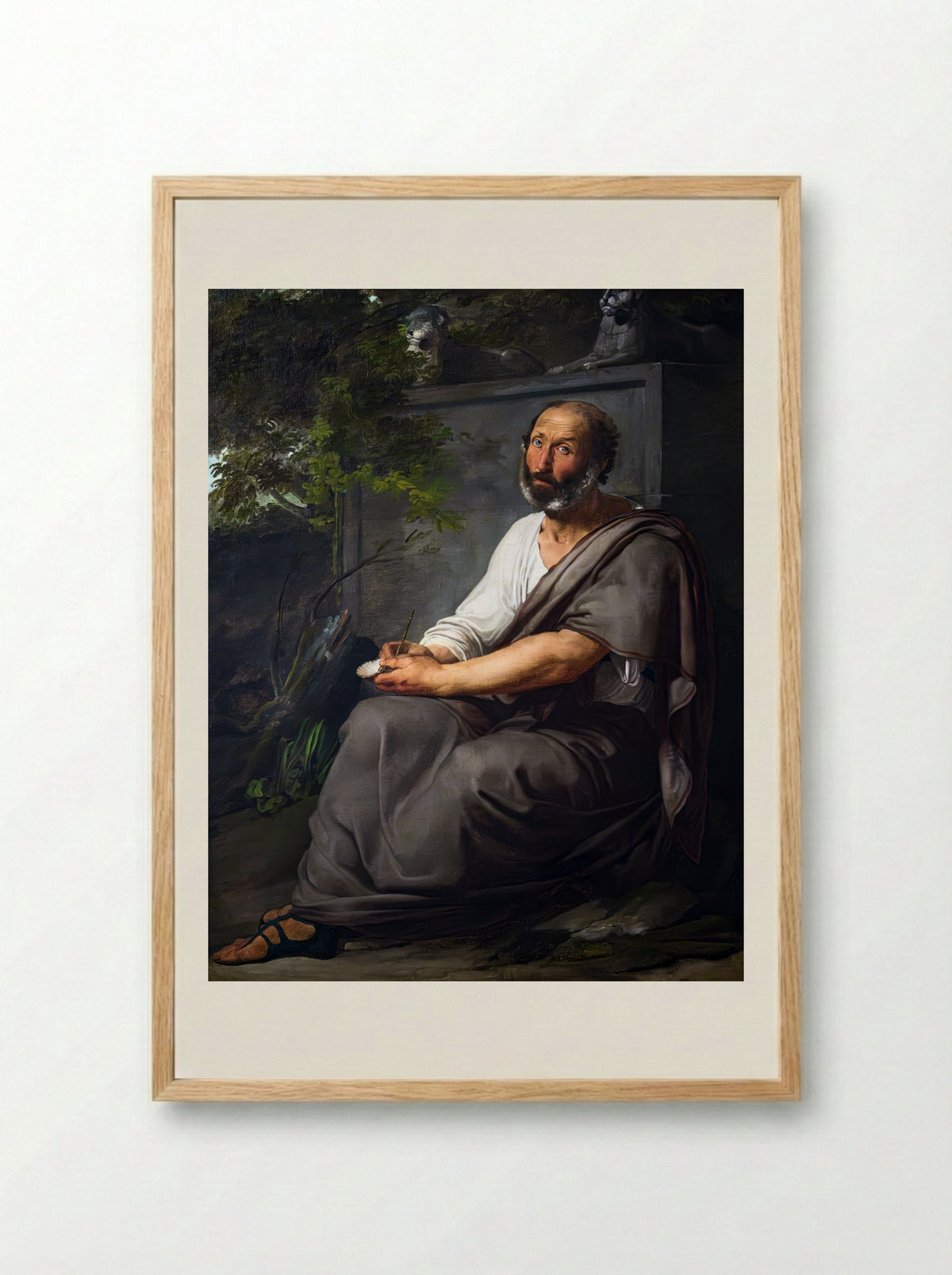 Aristotle - Francesco Hayez - Framed Print Wood