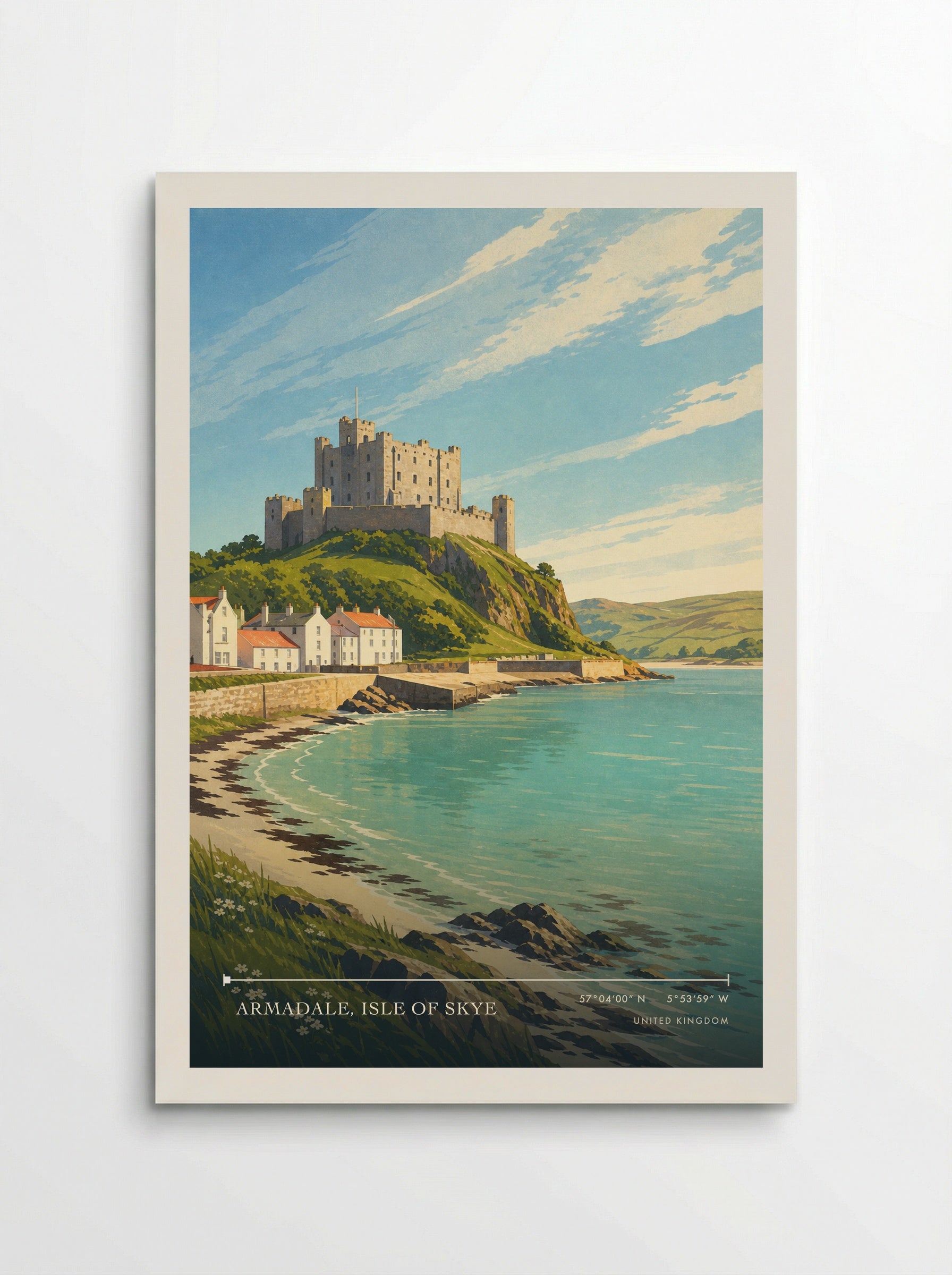 Armadale, Isle of Skye United Kingdom Travel Poster - Poster