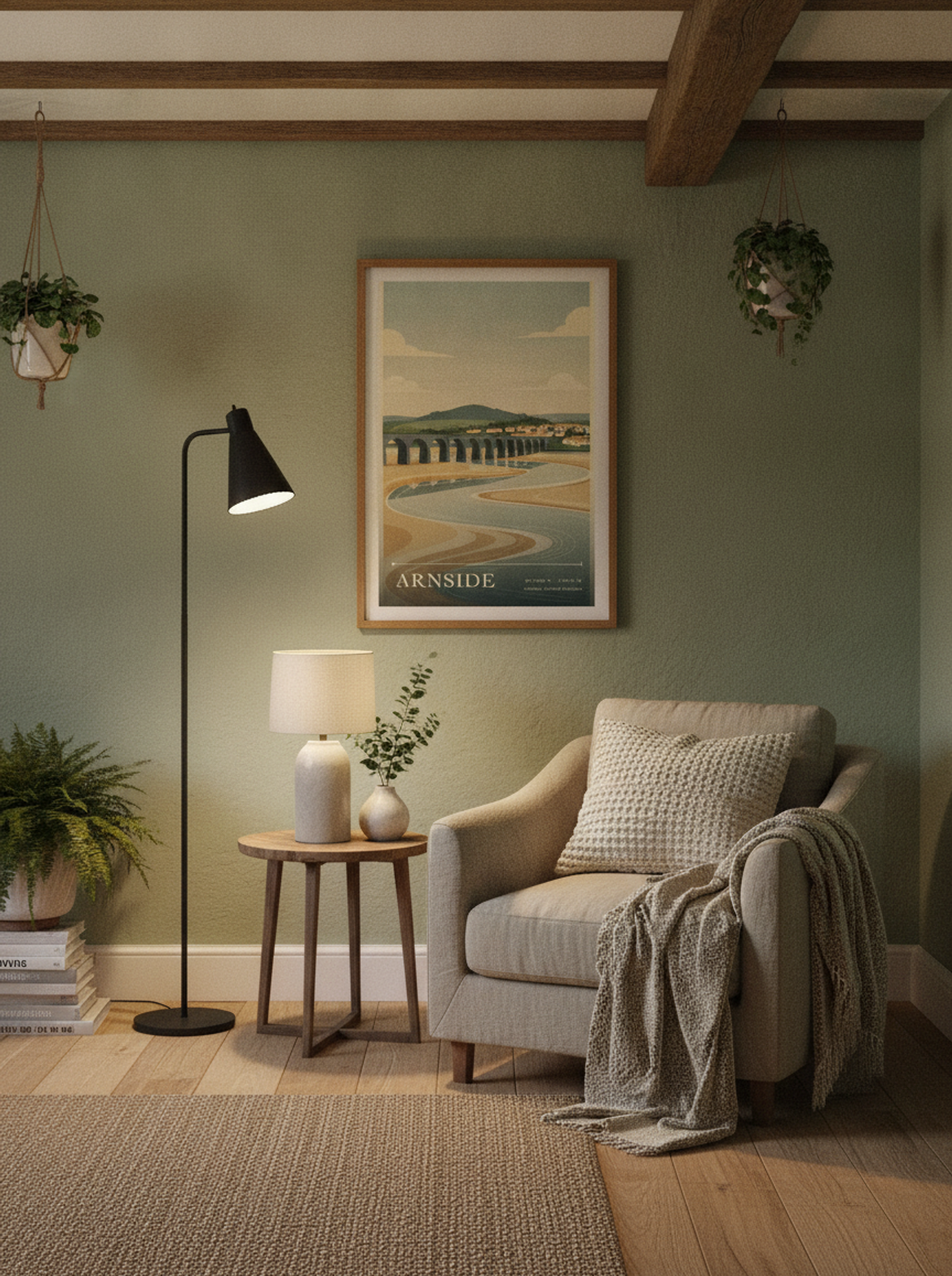 Arnside Cumbria United Kingdom Travel Poster - Lifestyle