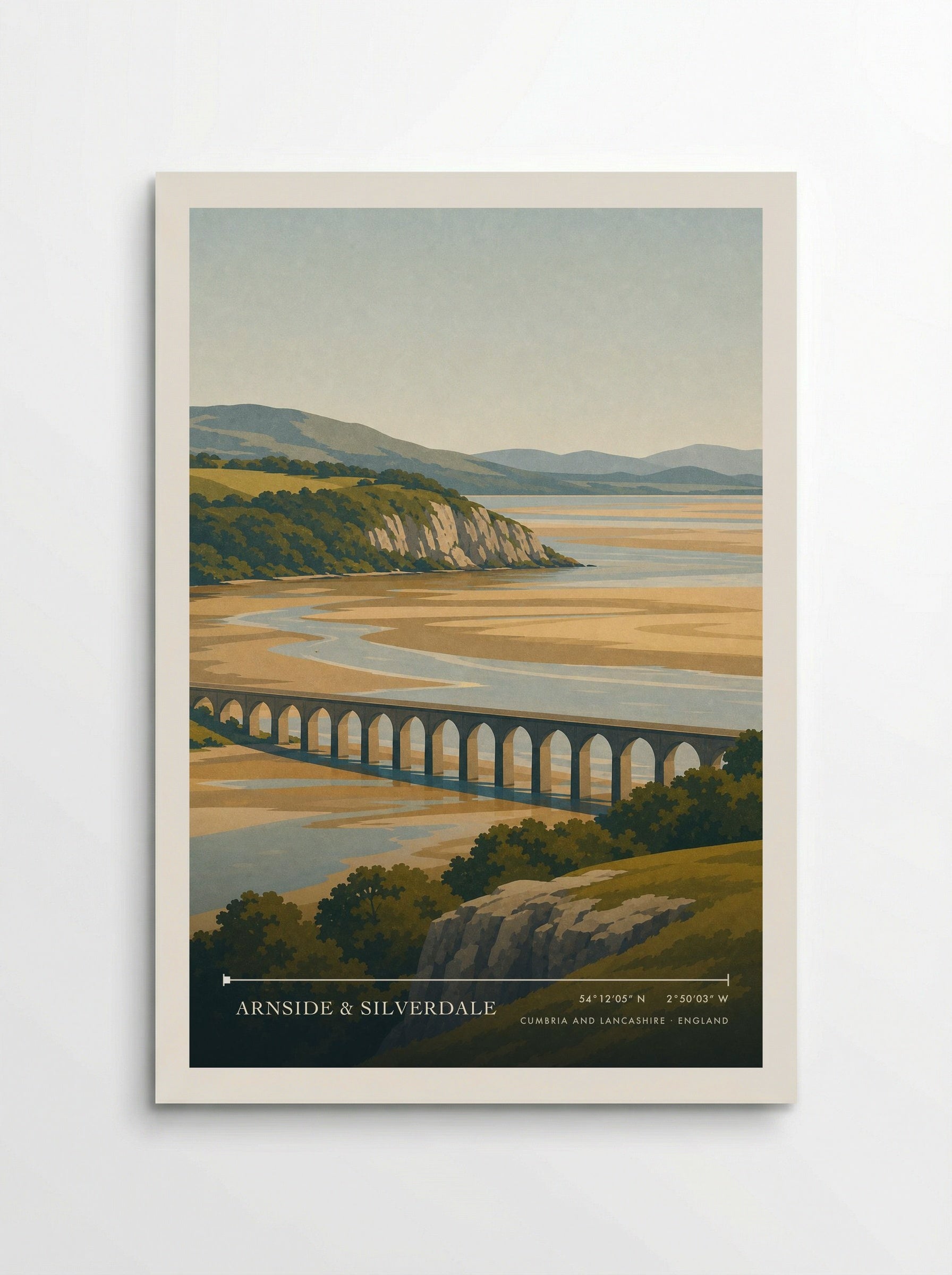 Arnside & Silverdale Travel Poster Artwork - Poster