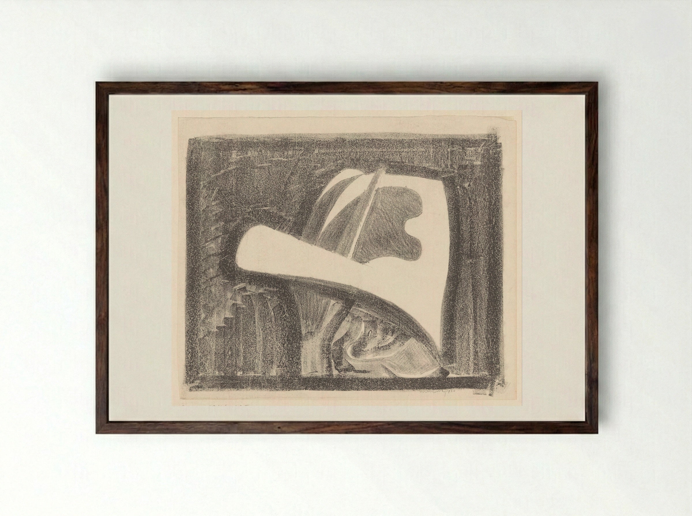 Aronskelk (Calla Lily) - Samuel Jessurun de Mesquita - Framed Print Dark Wood