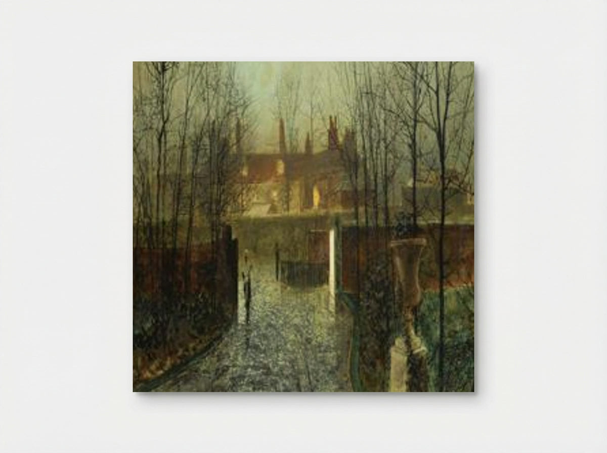 Arriving in the Hall - John Atkinson Grimshaw - Poster