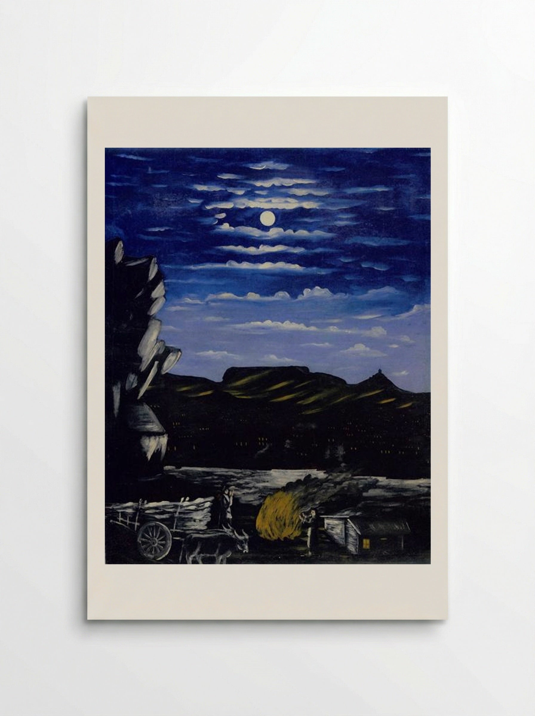 Arsenali Mountain at Night - Niko Pirosmani - Poster
