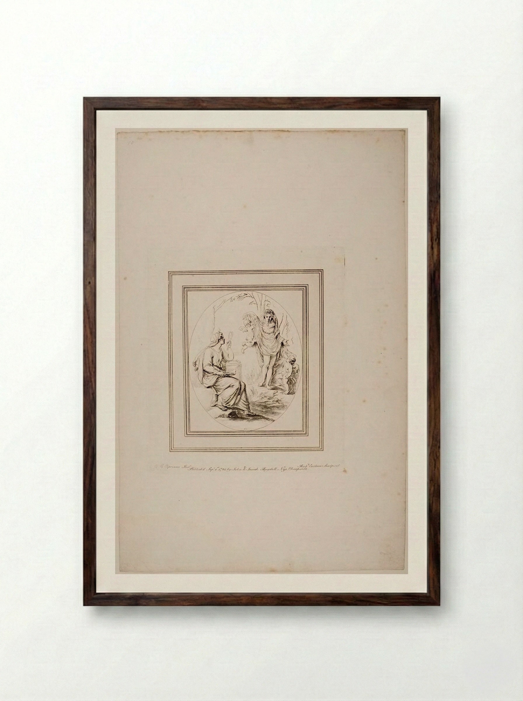 Art Studies Nature - Richard Earlom - Framed Print Dark Wood