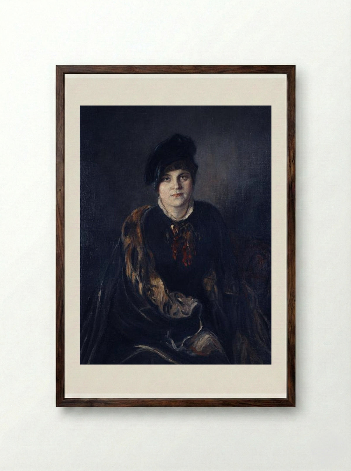 Artemis Gyzi - Nikolaos Gyzis - Framed Print Dark Wood