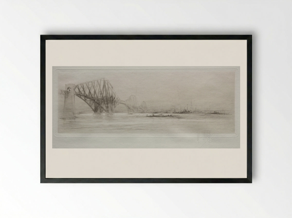 Arteries of Great Britain: The Forth - William Walcot - Framed Print Black