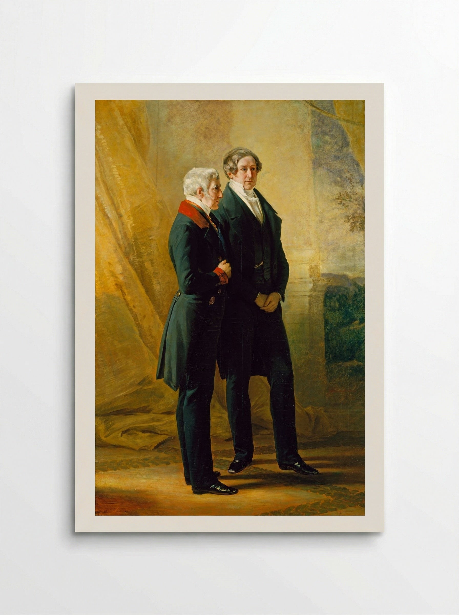Arthur Wellesley, 1st Duke of Wellington with Sir Robert Peel - Franz Xaver Winterhalter - Poster