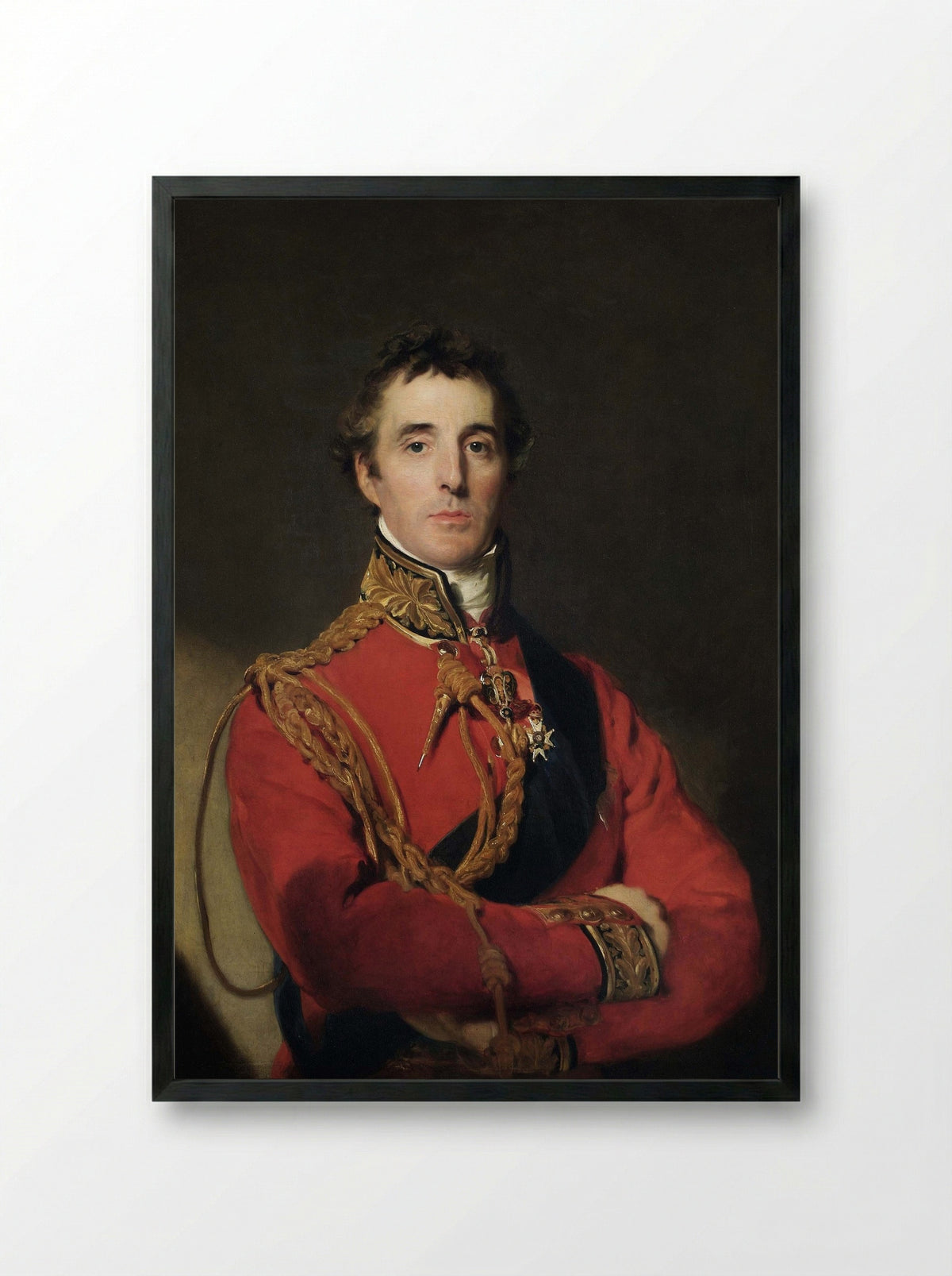 Arthur Wellesley, 1st Duke of Wellington - Sir Thomas Lawrence - Framed Print Black