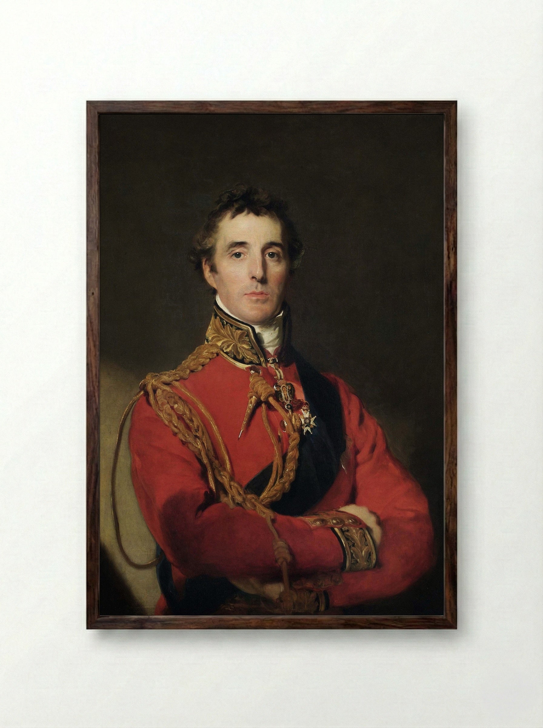 Arthur Wellesley, 1st Duke of Wellington - Sir Thomas Lawrence - Framed Print Dark Wood