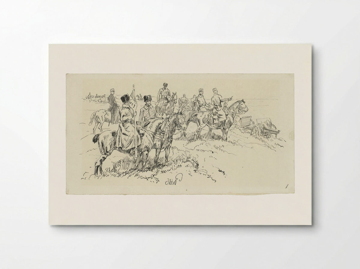 Artillerie te velde - Jan Hoynck van Papendrecht - Poster
