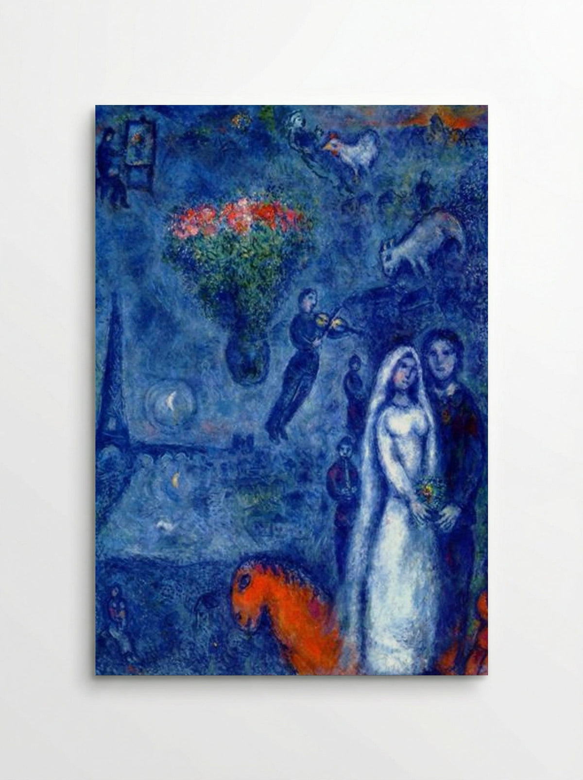 Artist and His Bride - Marc Chagall - Poster