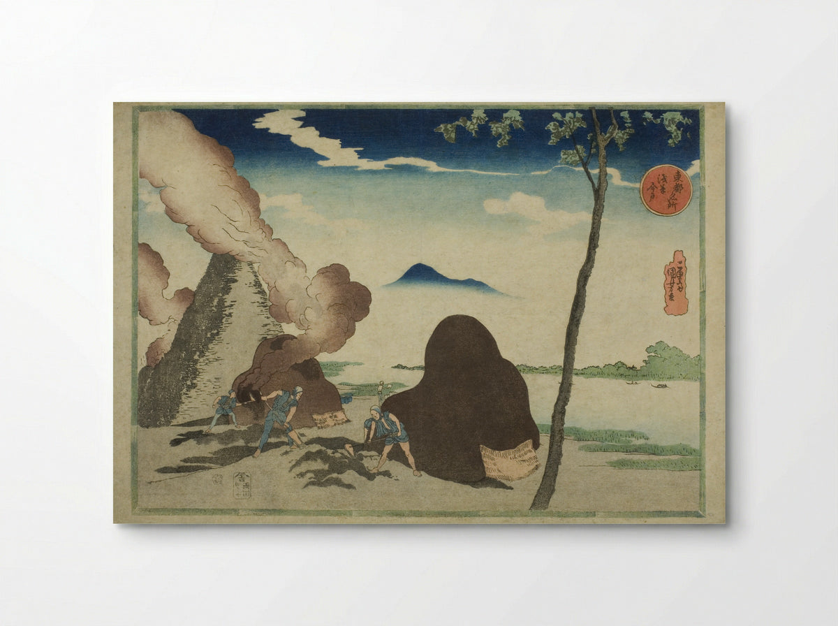 Asakusa Imado, from the series Famous Places in the Eastern Capital (Toto Meisho) - Utagawa Kuniyoshi - Poster