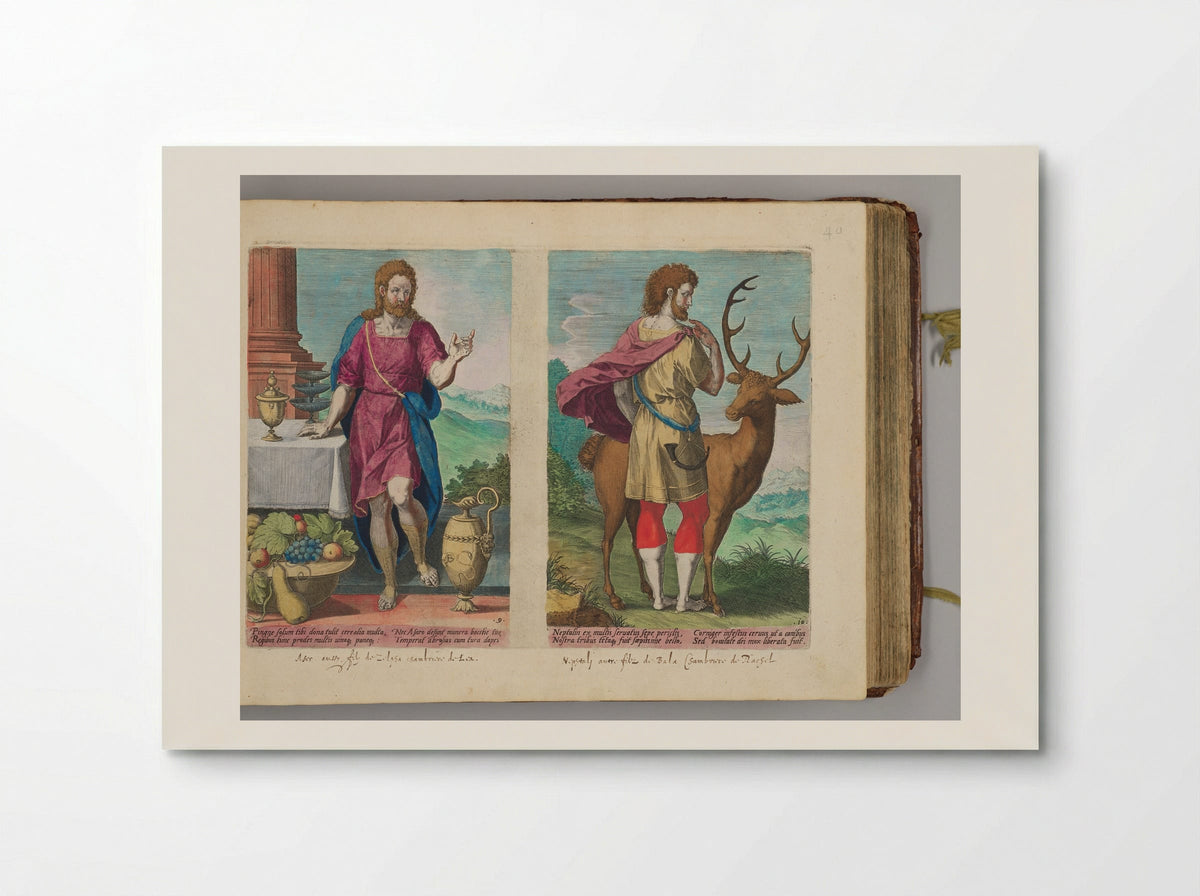 Aser and Nehphtali - Johann Sadeler I - Poster