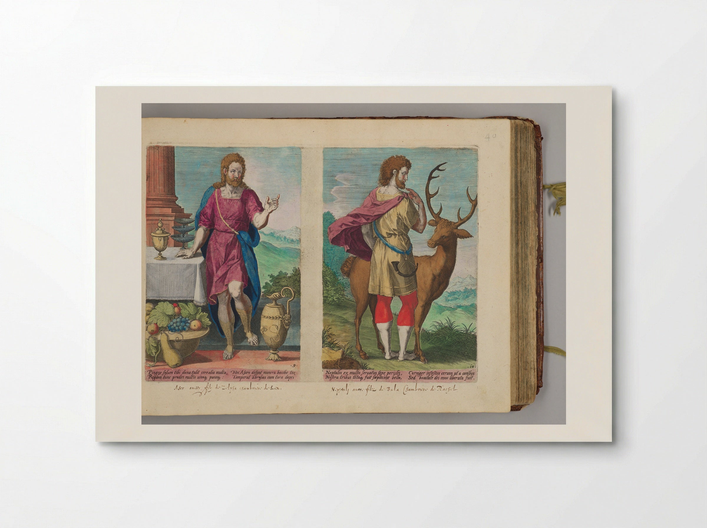 Aser and Nehphtali - Johann Sadeler I - Poster
