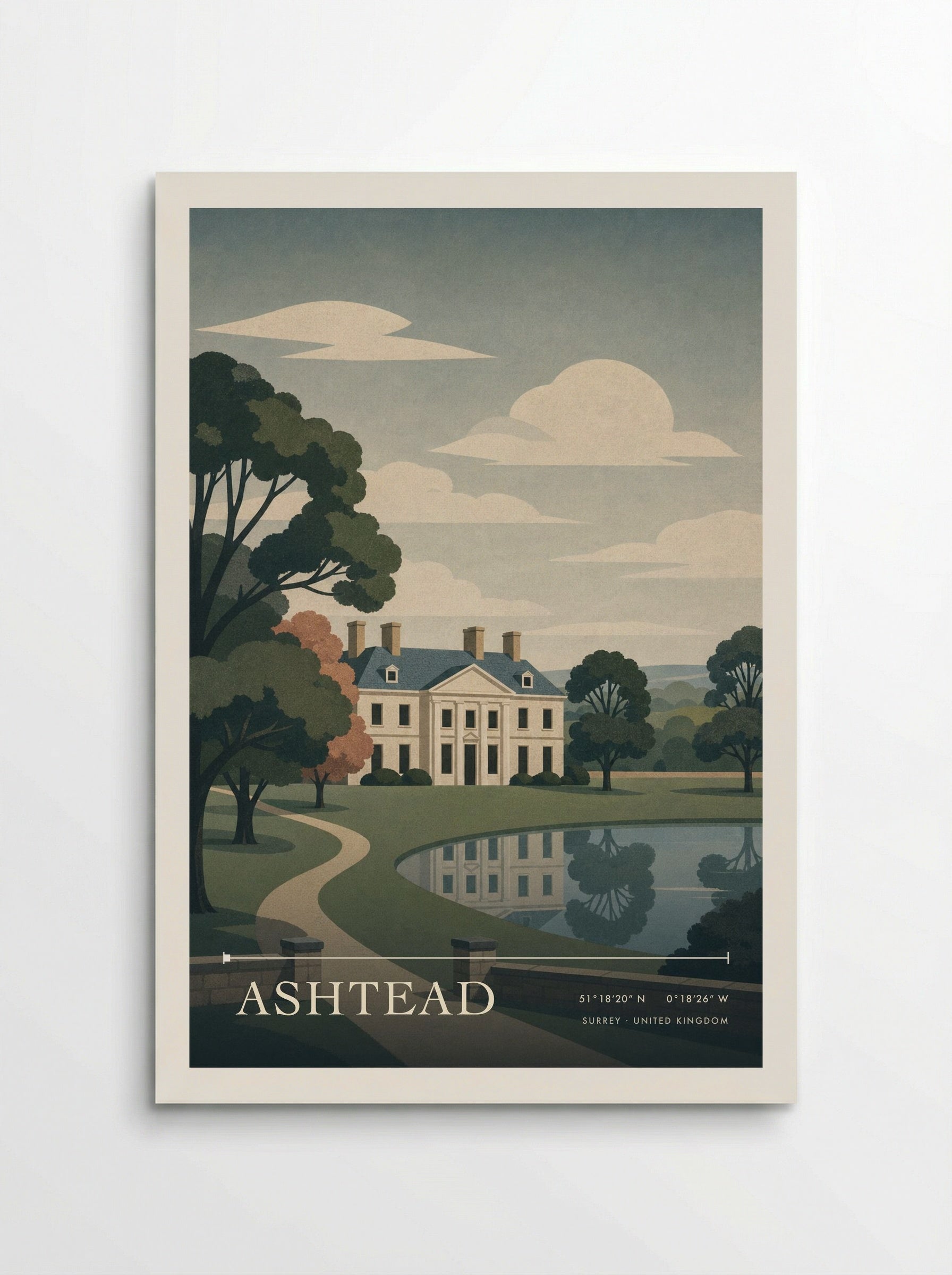 Ashtead Surrey United Kingdom Travel Poster - Poster