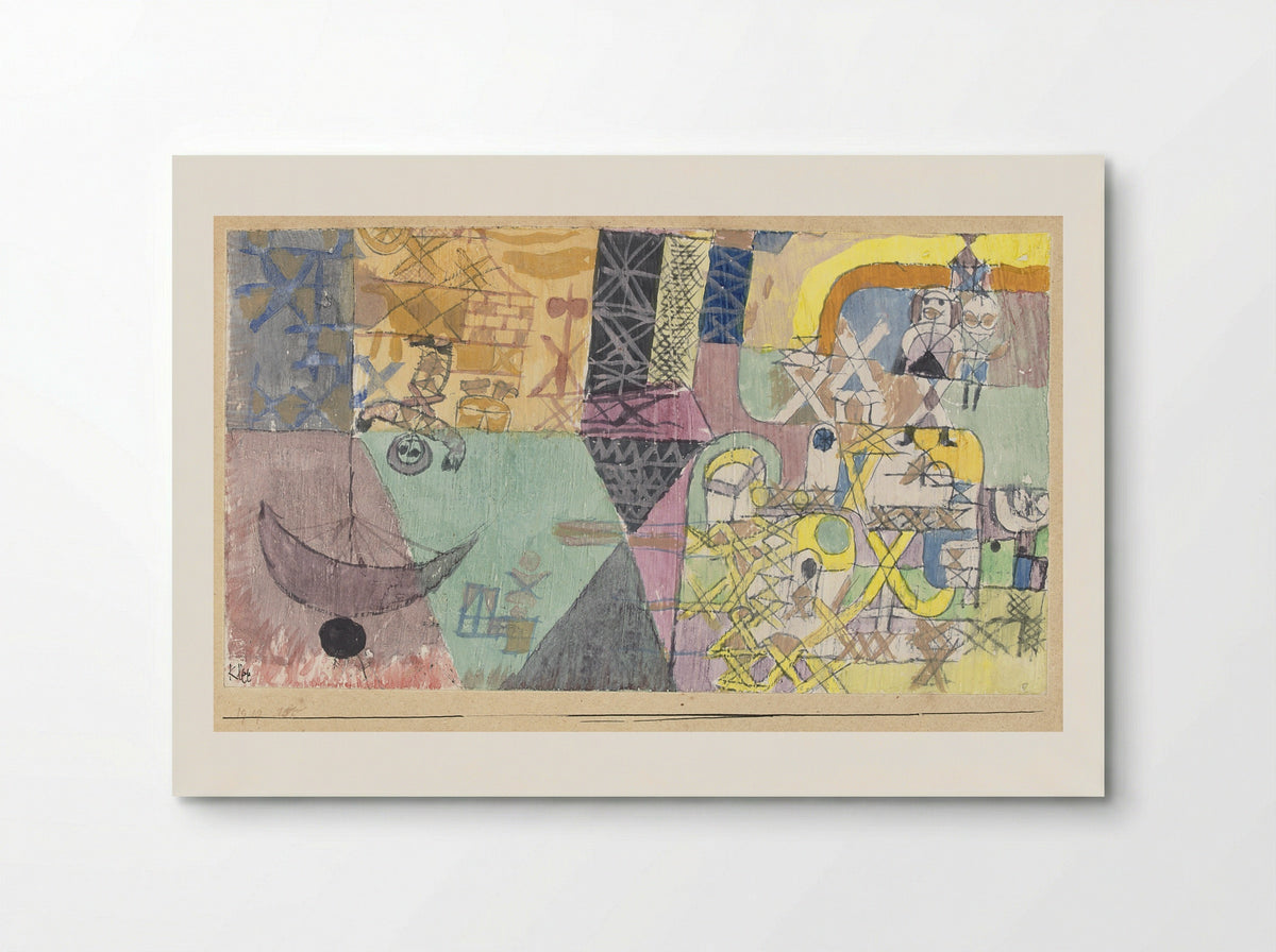 Asian entertainers - Paul Klee - Poster