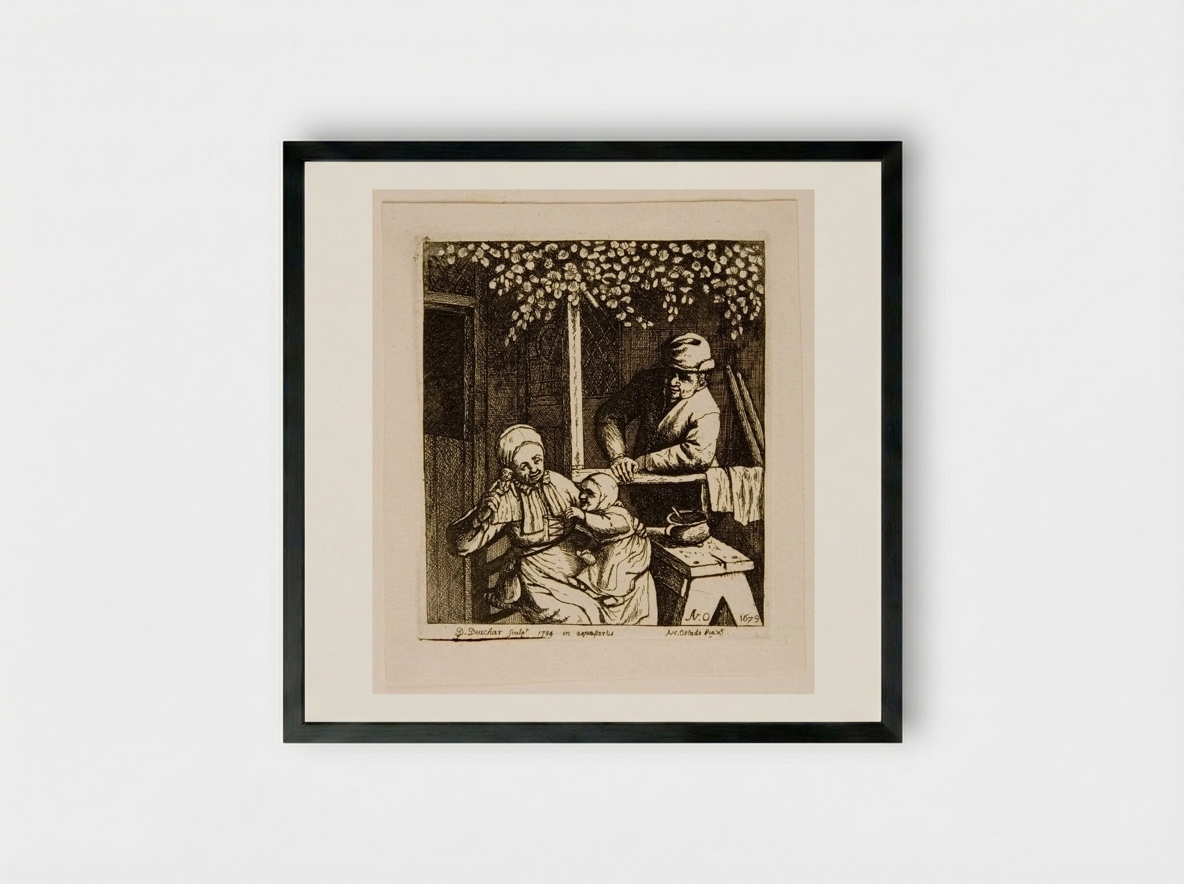 Asking for the Doll - David Deuchar - Framed Print Black