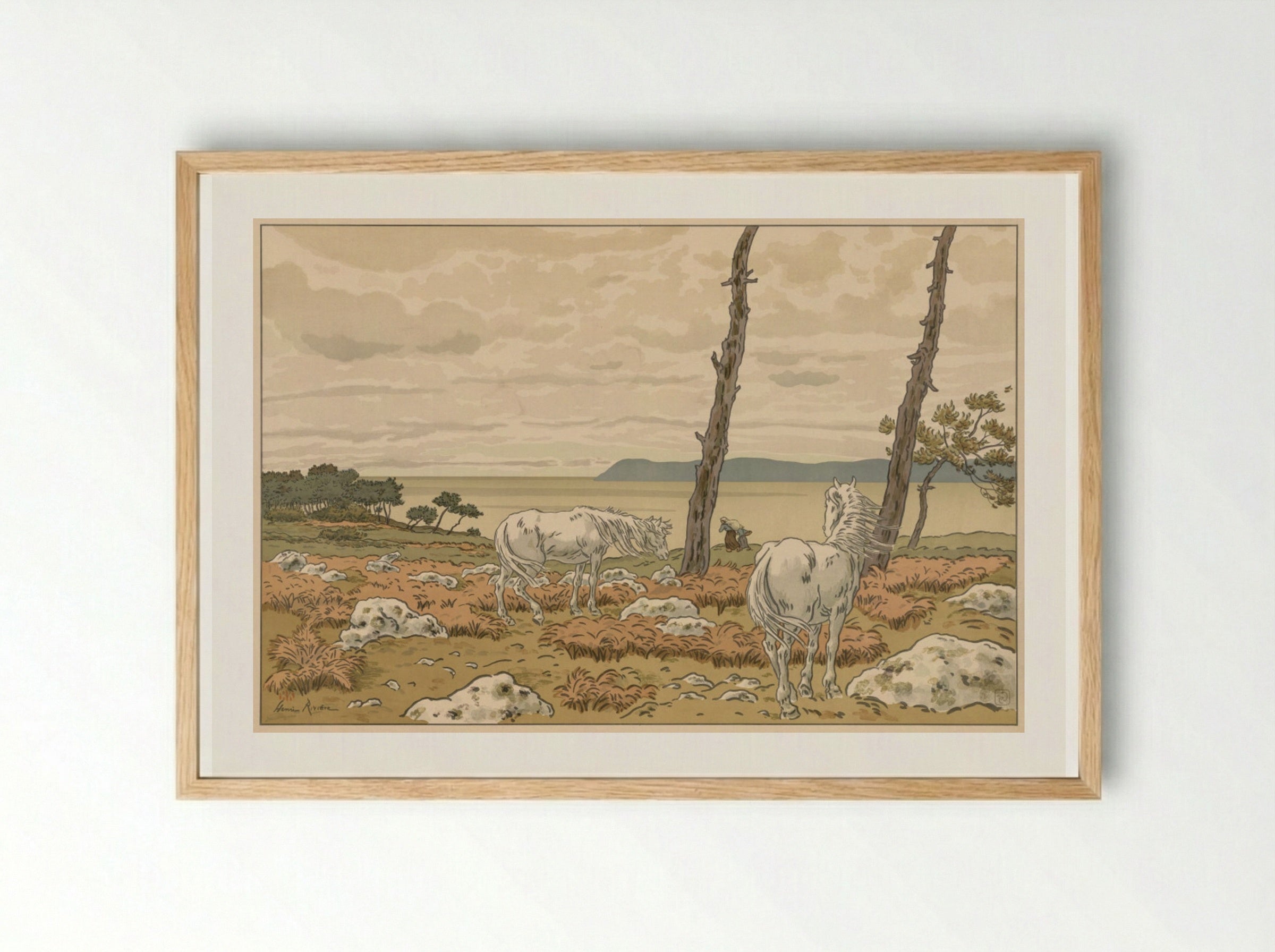 Aspects of Nature: The Bay - Henri Rivière - Framed Print Wood