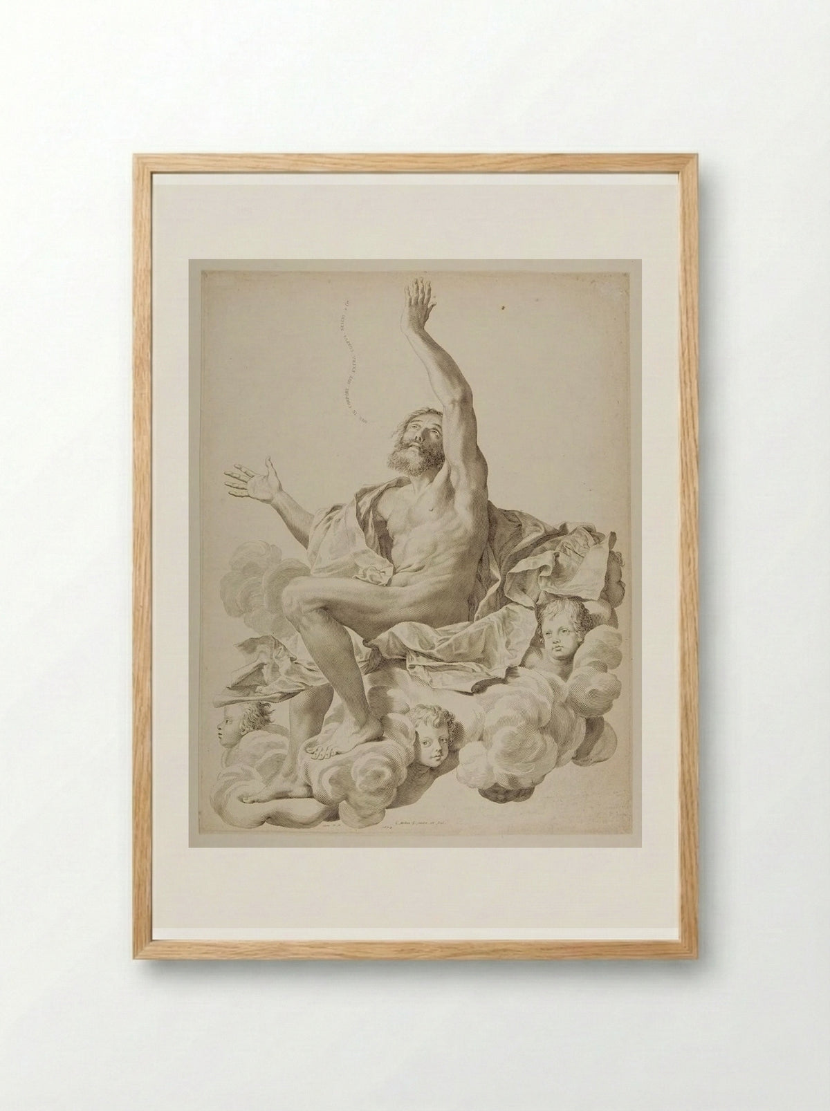 Assumption of Saint Paul - Claude Mellan - Framed Print Wood