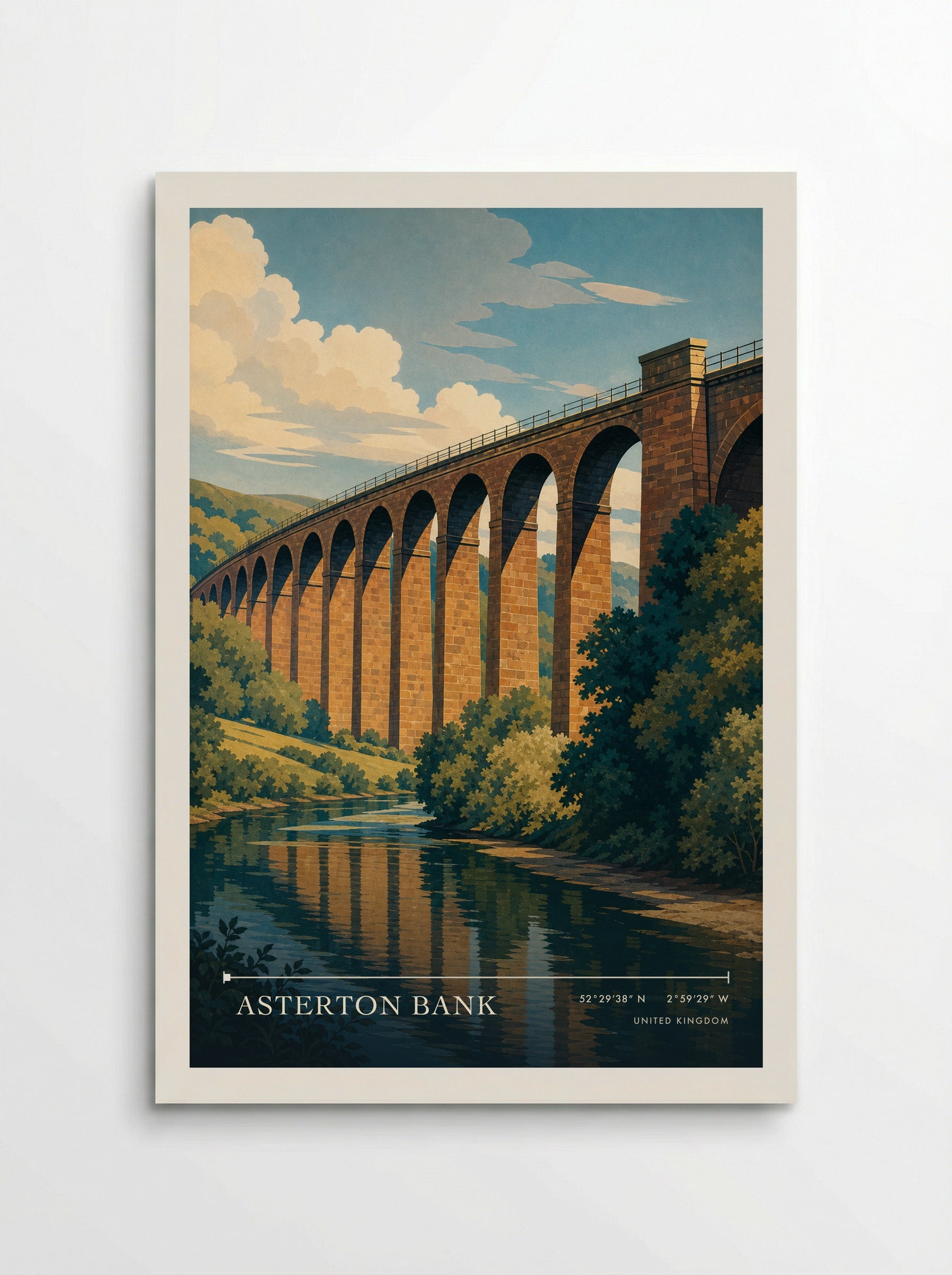 Asterton Bank United Kingdom Travel Poster - Poster
