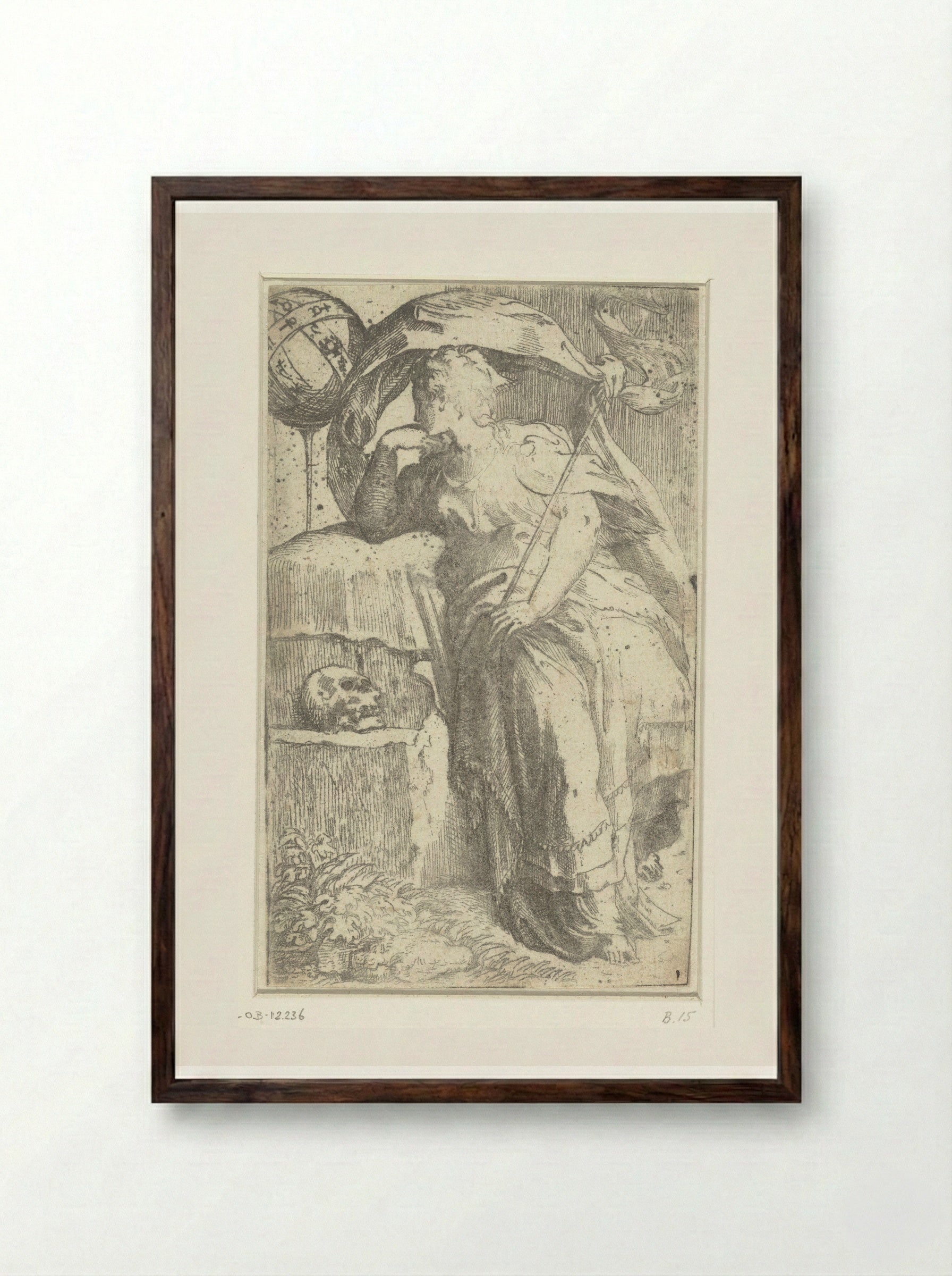 Astrology - Parmigianino - Framed Print Dark Wood