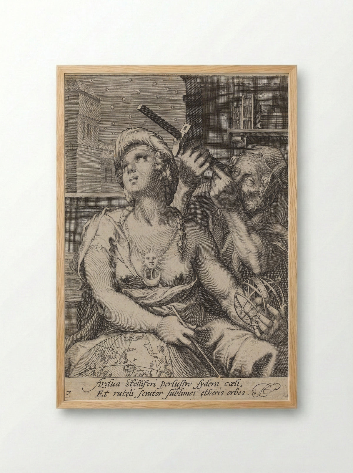 Astronomy - Cornelis Jacobsz. Drebbel - Framed Print Wood