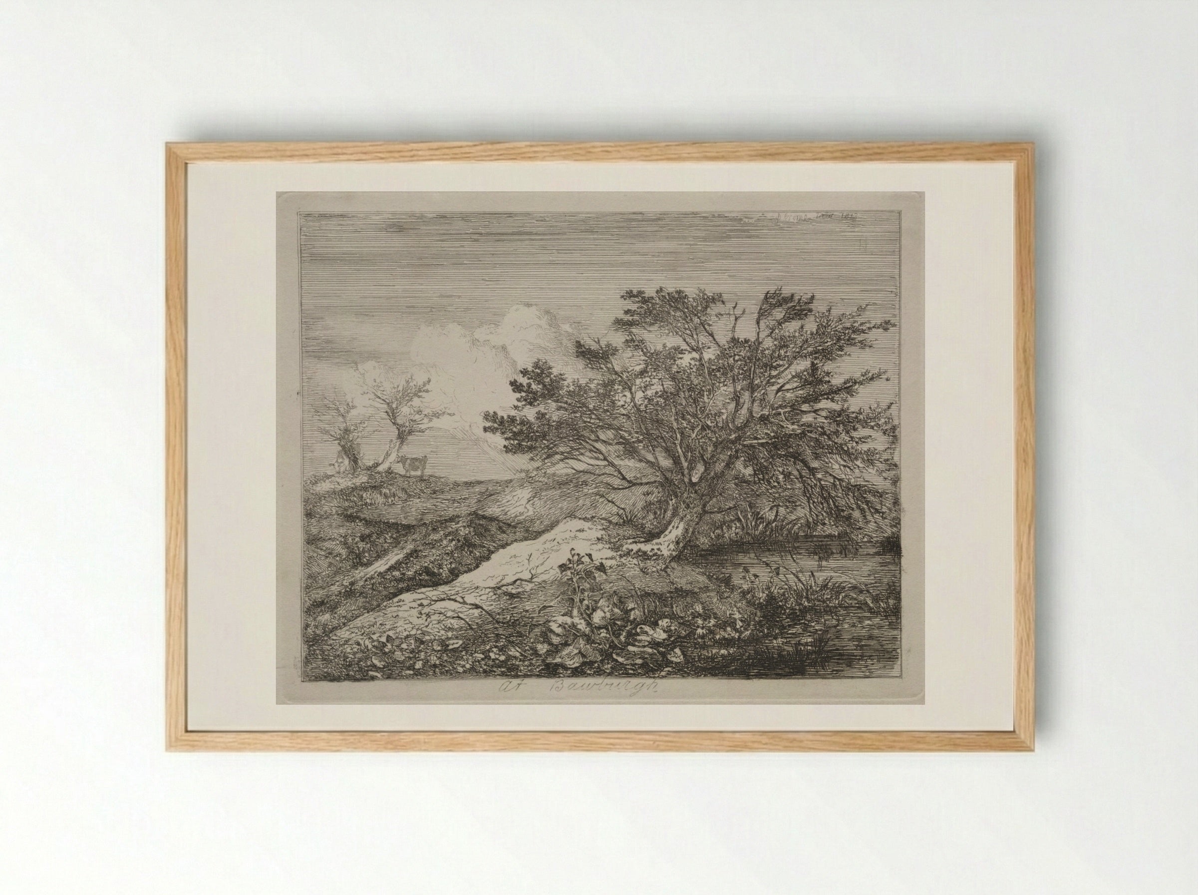 At Bawburgh - John Crome - Framed Print Wood